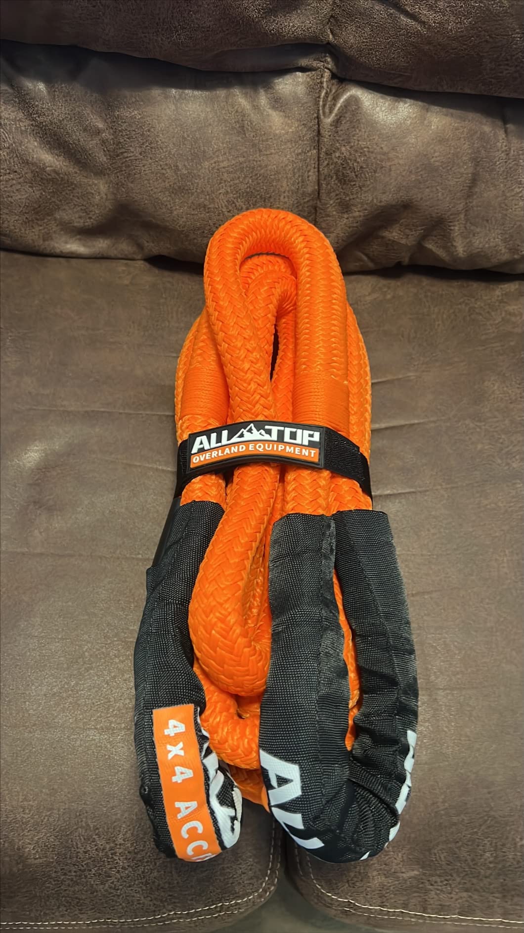 ALL-TOP Kinetic Recovery Rope Kit w/ 2 Soft Shackles, 48000Lbs, 1in x 30ft, Heavy Duty 30+% Elasticity, 16000Lbs Work Load Limit customer photo 2