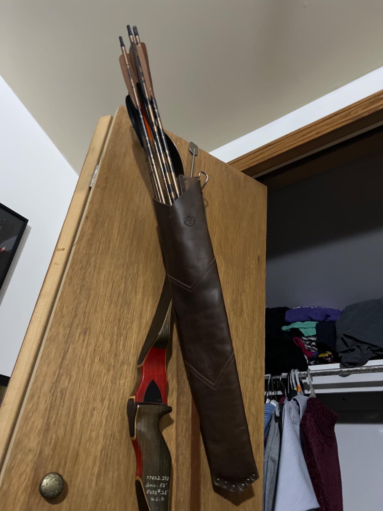 Back Arrow Archery Quiver, Vintage Holder for Shooting Practice, Training, Full Grain Leather, Handmade Archer Accessories customer photo 1