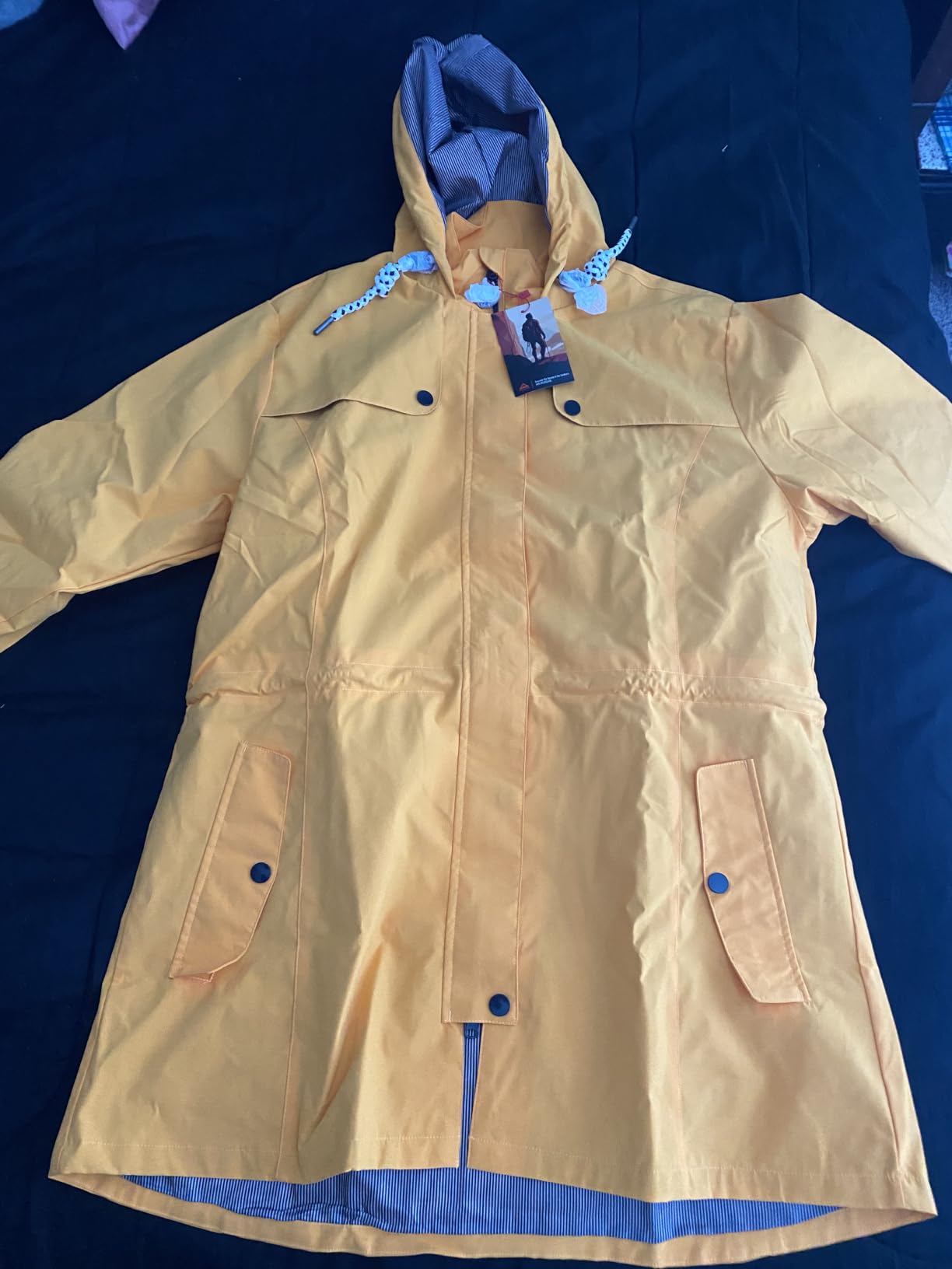 ATLASLAVA Rain Jacket Women Waterproof Long Lightweight Raincoat Hooded Windbreaker Outdoor Trench Coat S-3XL customer photo 1