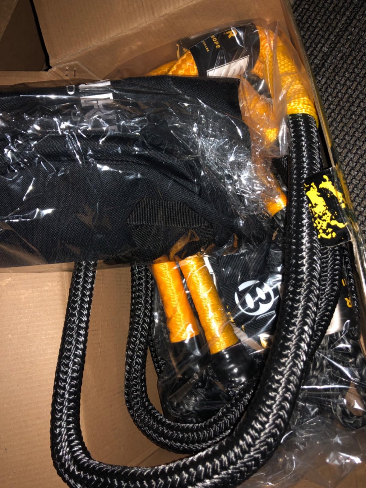 BUNKER INDUST 3/4in×20ft Kinetic Recovery Rope with 2 Soft Shackles Kit, Kinetic Recovery Tow Rope Snatch Strap Off Road Recovery Kit for UTV, ATV, Truck, Car, Jeep, Tractor customer photo 2