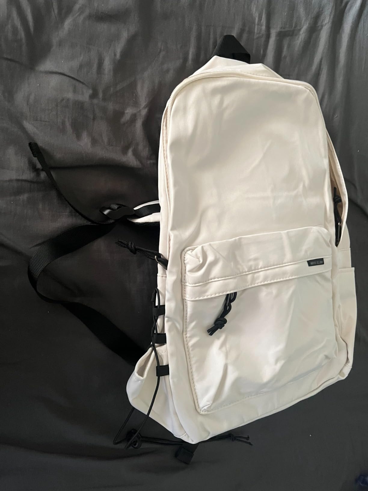 Pu Leather Laptop Backack For Men Women Classic Water-Resistant Purse Airplane Travel Backpacks Work Business Bag Black customer photo 2