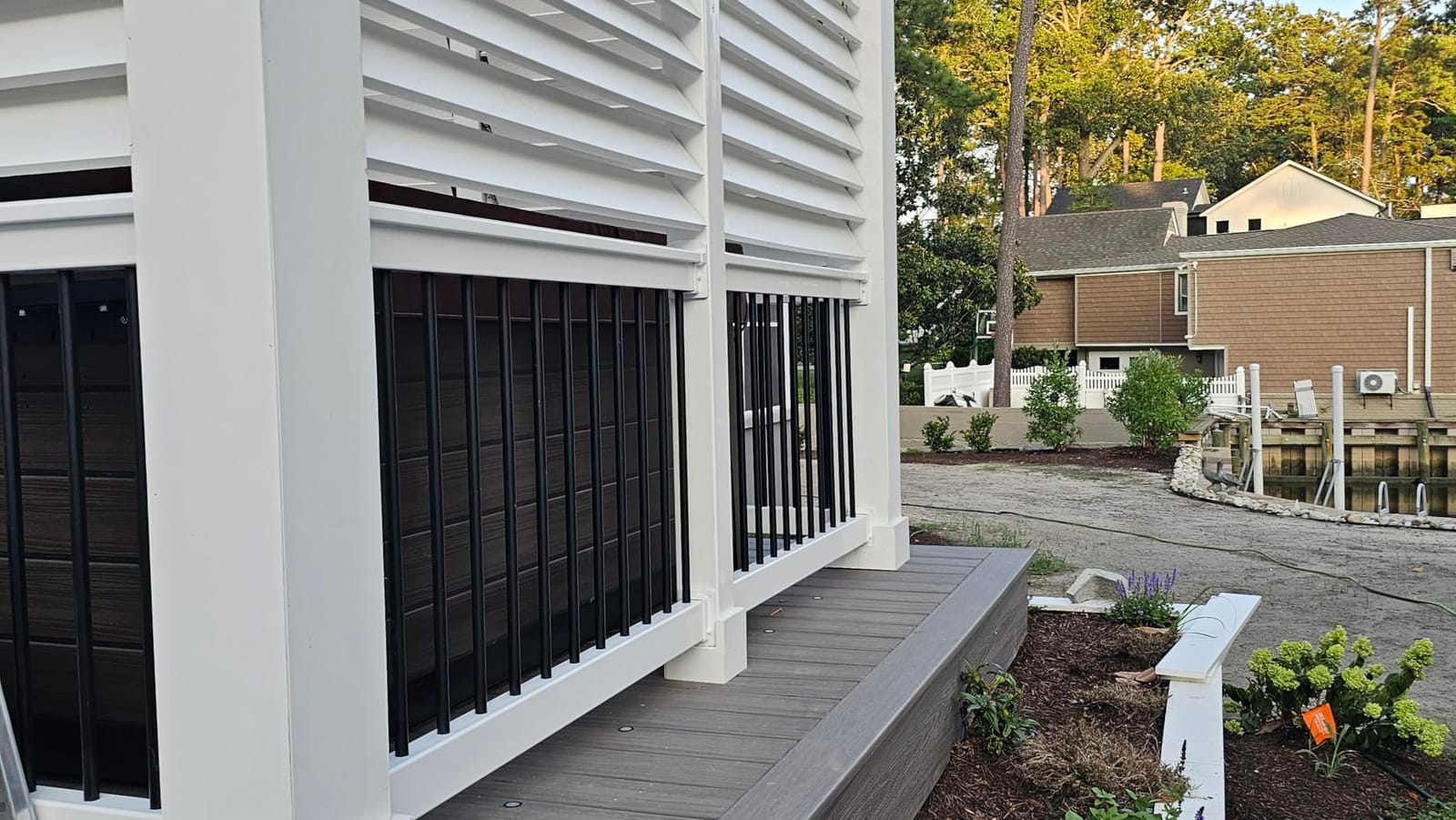 Weatherables Bolton Porch and Deck Railing Kit - Aluminum and Vinyl Railing Kit for Decks, Porches, Balcony Railing, and More (36