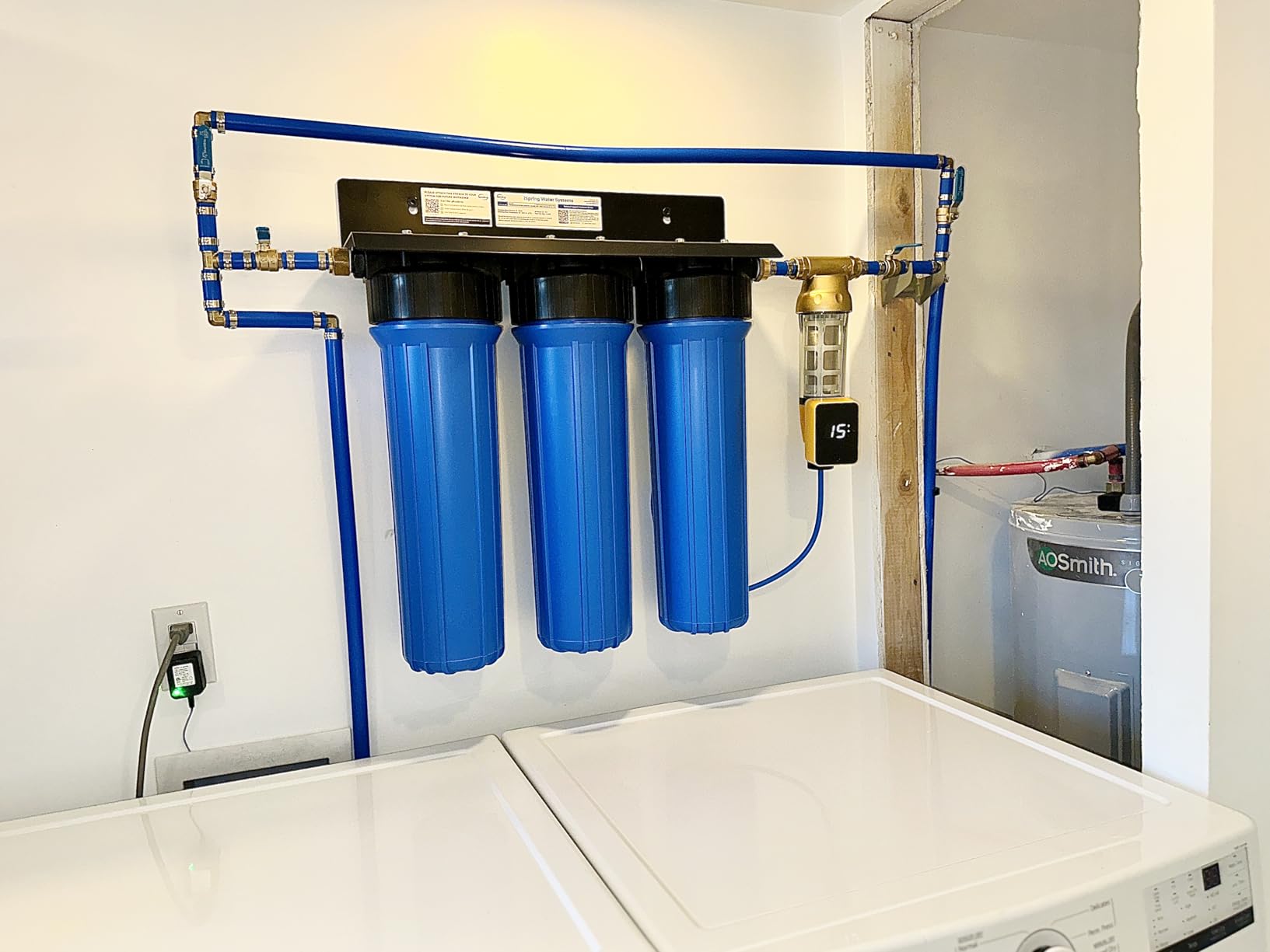 iSpring Iron, Manganese, H2S Whole House Water Filter System | Also Reduces Lead, Mercury, Chlorine, Sediments, 1-Inch Inlet/Outlet, Up to 12 Months or 150K Gallons, Model: WGB32B-MKS customer photo 1