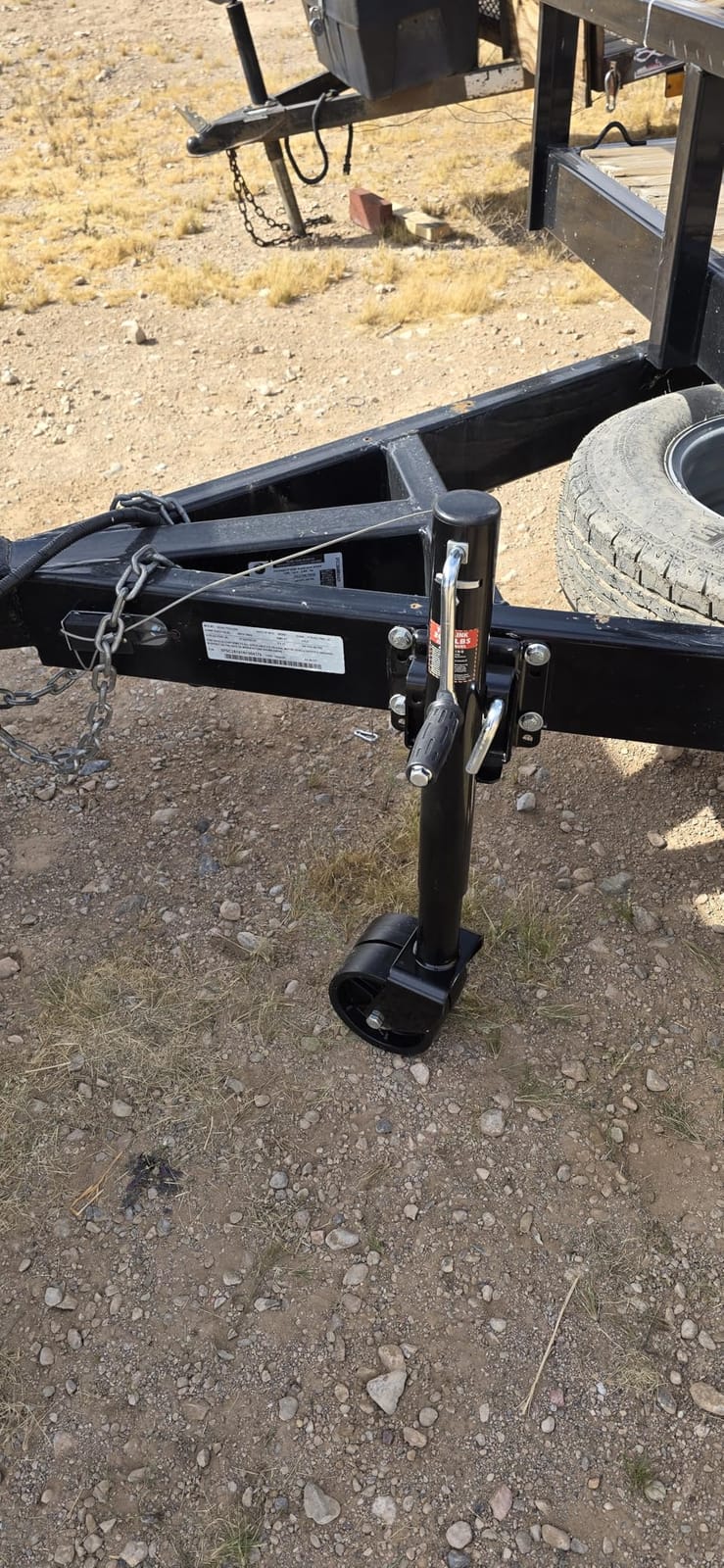 YOMILINK 2000 lbs Trailer Jack with Dual Wheel, Heavy Duty Swivel Boat Jack | 12