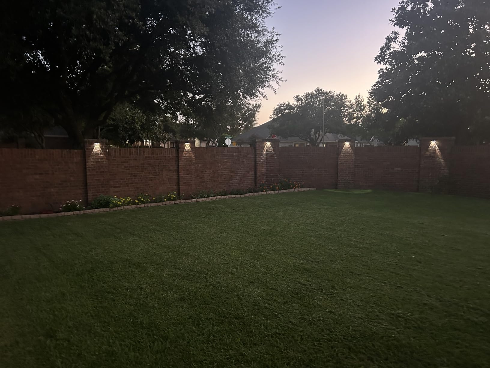 Solar Fence Lights Outdoor, 2700/4000/6000K 3 Mode, 8-12H, Black, 8 Pack customer photo 1