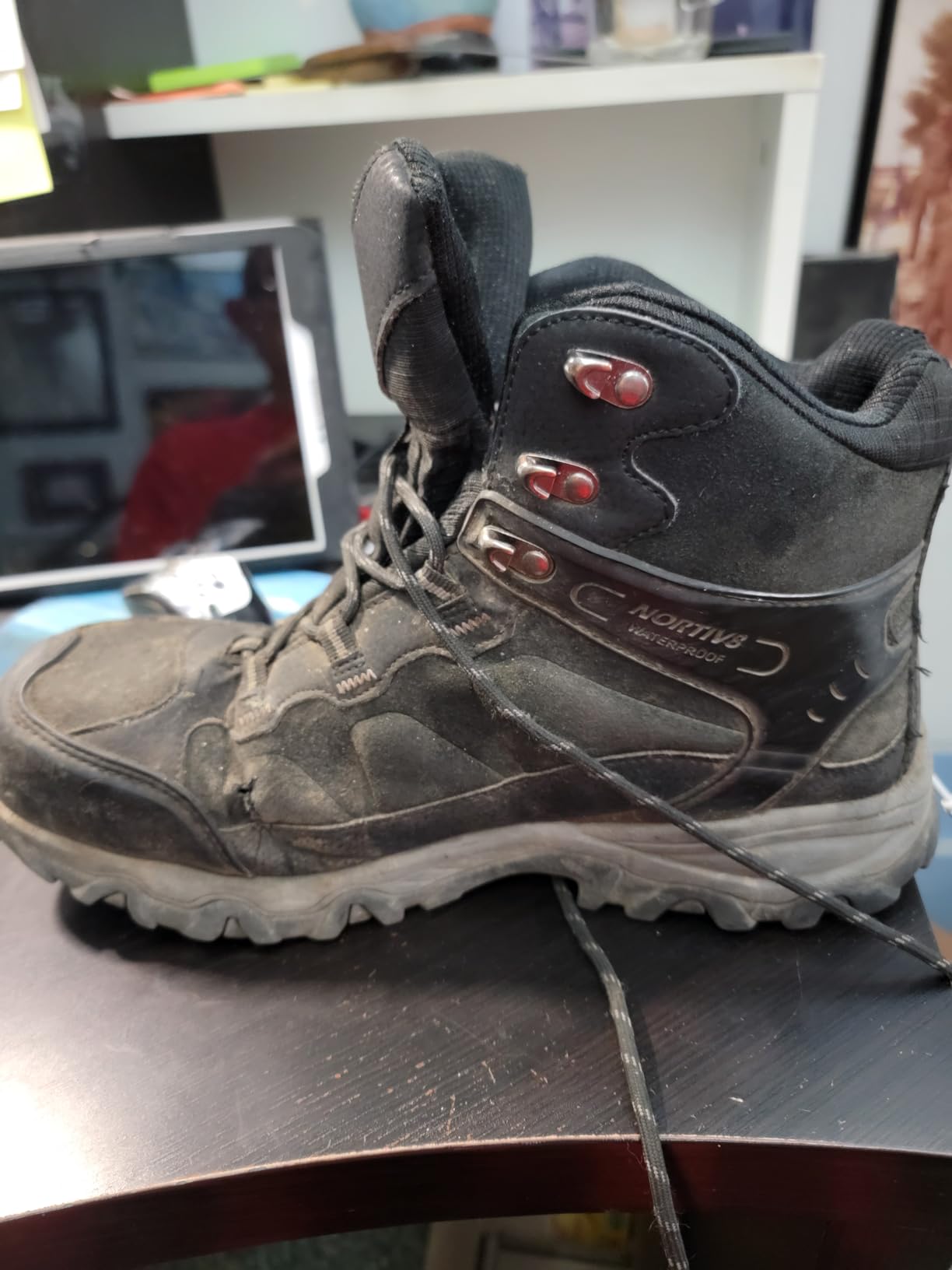 NORTIV 8 Men's Waterproof Steel Toe Work Boots customer photo 1