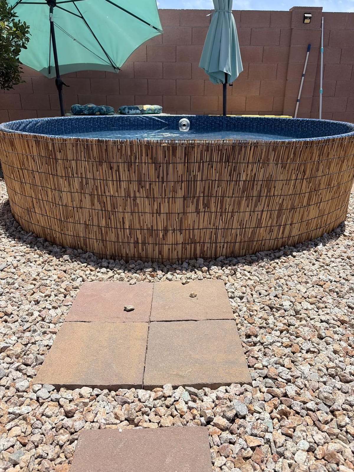 Natural Reed Fence,6FT X 16.4FT Bamboo Fencing Privacy Reed Screening for Outdoor, Gallery, Restaurant, Hotel, Patio (Brown) customer photo 2