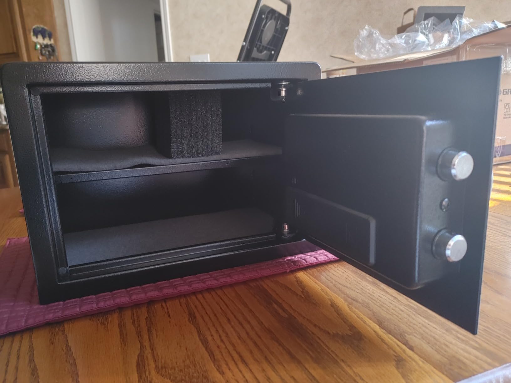 Grimtron 20LB Biometric Safe with Fingerprint Lock, 3-8 Digit PIN customer photo 1
