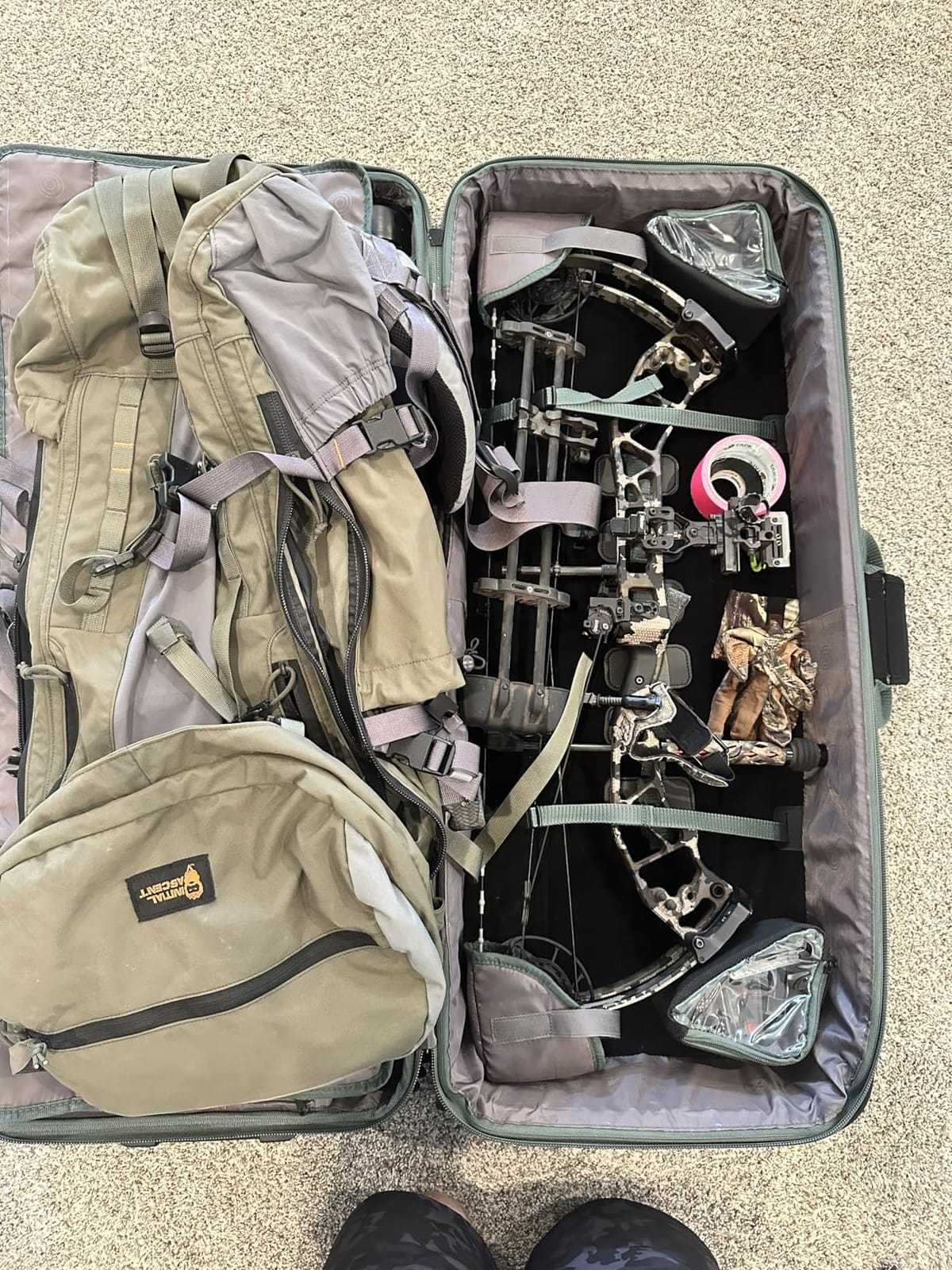 Legend Boway Compound Bow Case With Wheels, TSA Lock | Airline Approved Design For Travel, Thick Padding Protects Equipment, Multiple Compartments Organize Gear customer photo 1