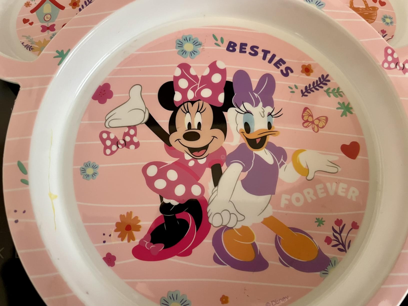 The First Years Bluey 4-Piece Place Setting - BPA Free Dishwasher Safe Toddler Dinnerware Set with Divided Plate, Bowl, Fork, Spoon - Multicolor customer photo 1