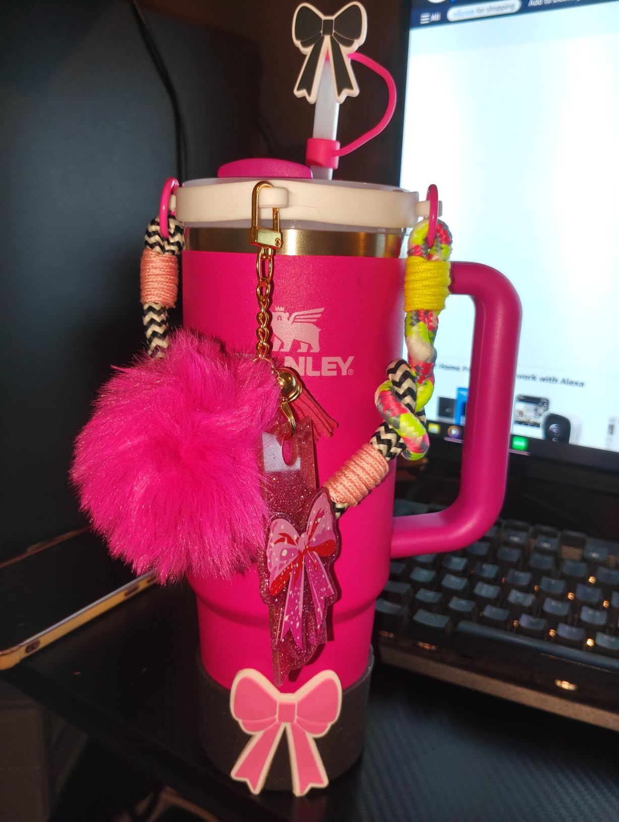 STANLEY Quencher H2.0 Flow State Tumbler, 40 oz, Peony customer photo 2