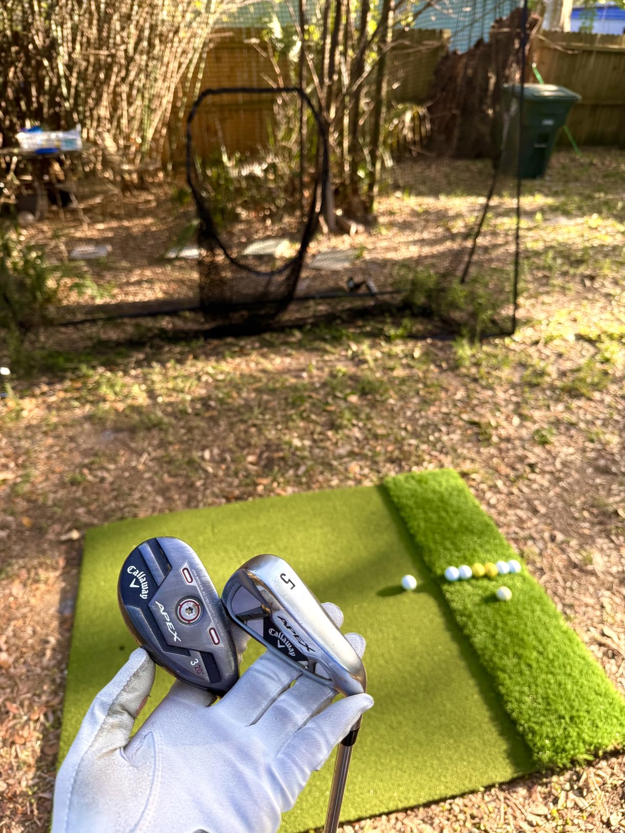 Premium Dual-Turf Golf Mat: 5x4ft, 6x4ft, 21mm to 50mm Thickened Base for Backyard, Driving Range, Indoor & Outdoor Practice Hitting, Swing & Chipping customer photo 1