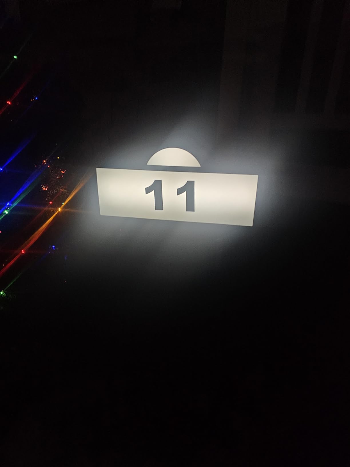 Solar House Numbers for Outside, 45 LEDs with Cool White or Warm White | Lighted Address Sign for House Yard, IP65 Waterproof Solar Powered Address Sign with 39inch Tall In Ground or Wall Mounted customer photo 1