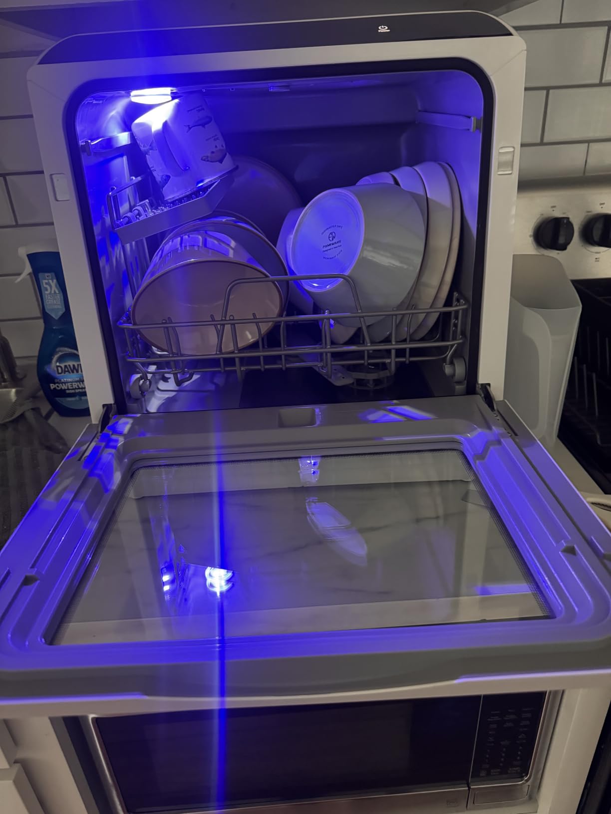 EUHOMY Countertop Dishwasher Portable, 6 Programs with 40 dB, No Hookup customer photo 2