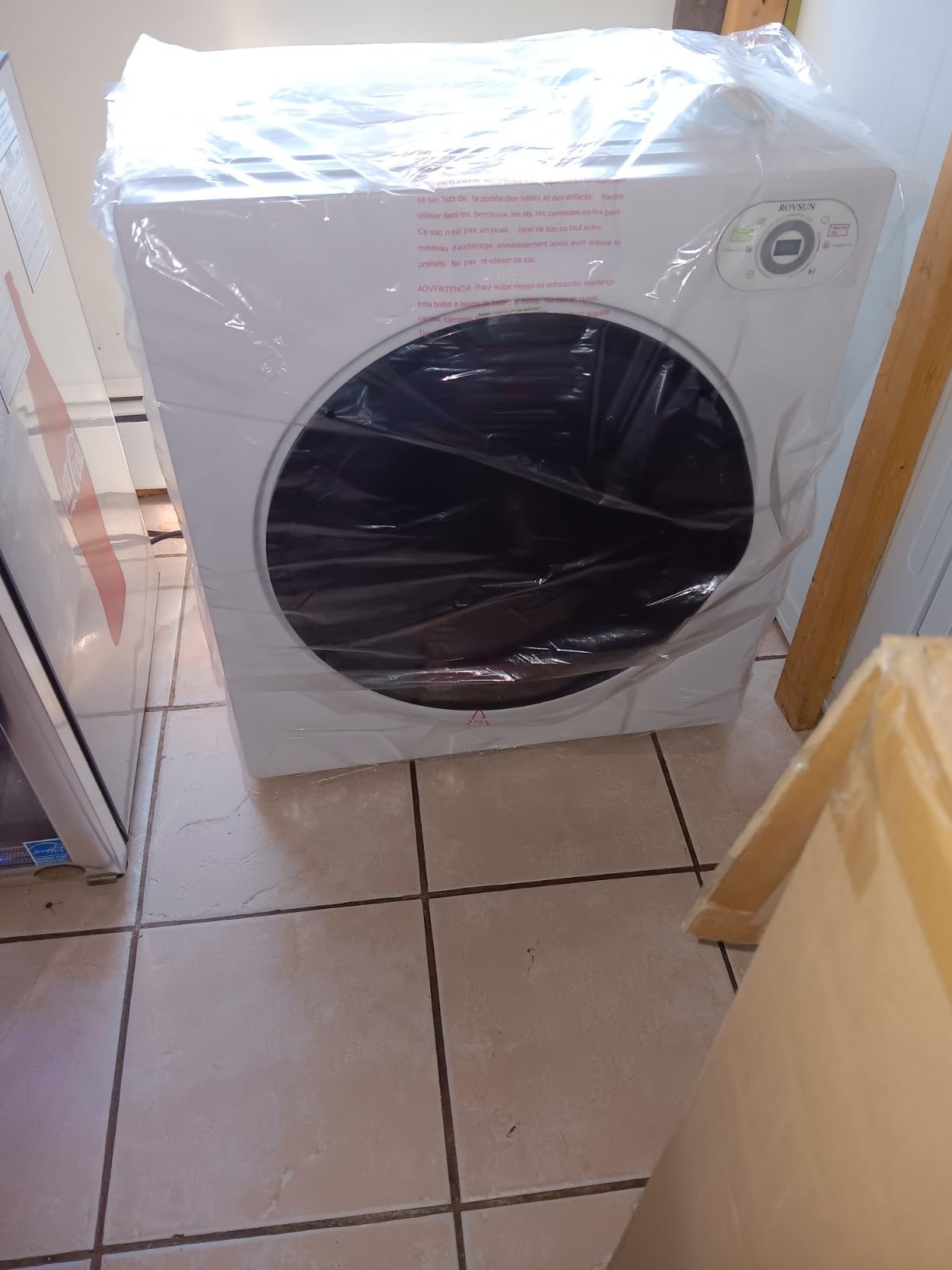 ROVSUN 2.6 Cu.Ft Portable Dryer for Laundry, Electric Clothes Dryer | 120V 1400W, Front Load, Stainless Steel Tub, LCD Control Panel, Six-Mode, Tumble Dryer for Apartment, Home, Dorm customer photo 1