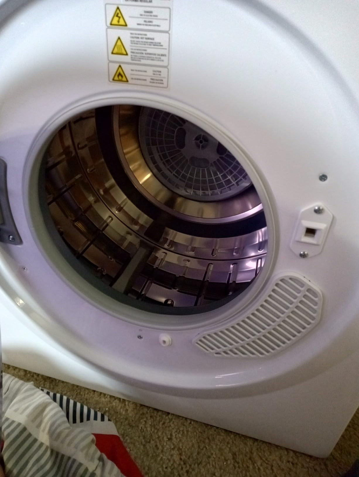 ROVSUN 2.6 Cu.Ft Portable Dryer for Laundry, Electric Clothes Dryer | 120V 1400W, Front Load, Stainless Steel Tub, LCD Control Panel, Six-Mode, Tumble Dryer for Apartment, Home, Dorm customer photo 2