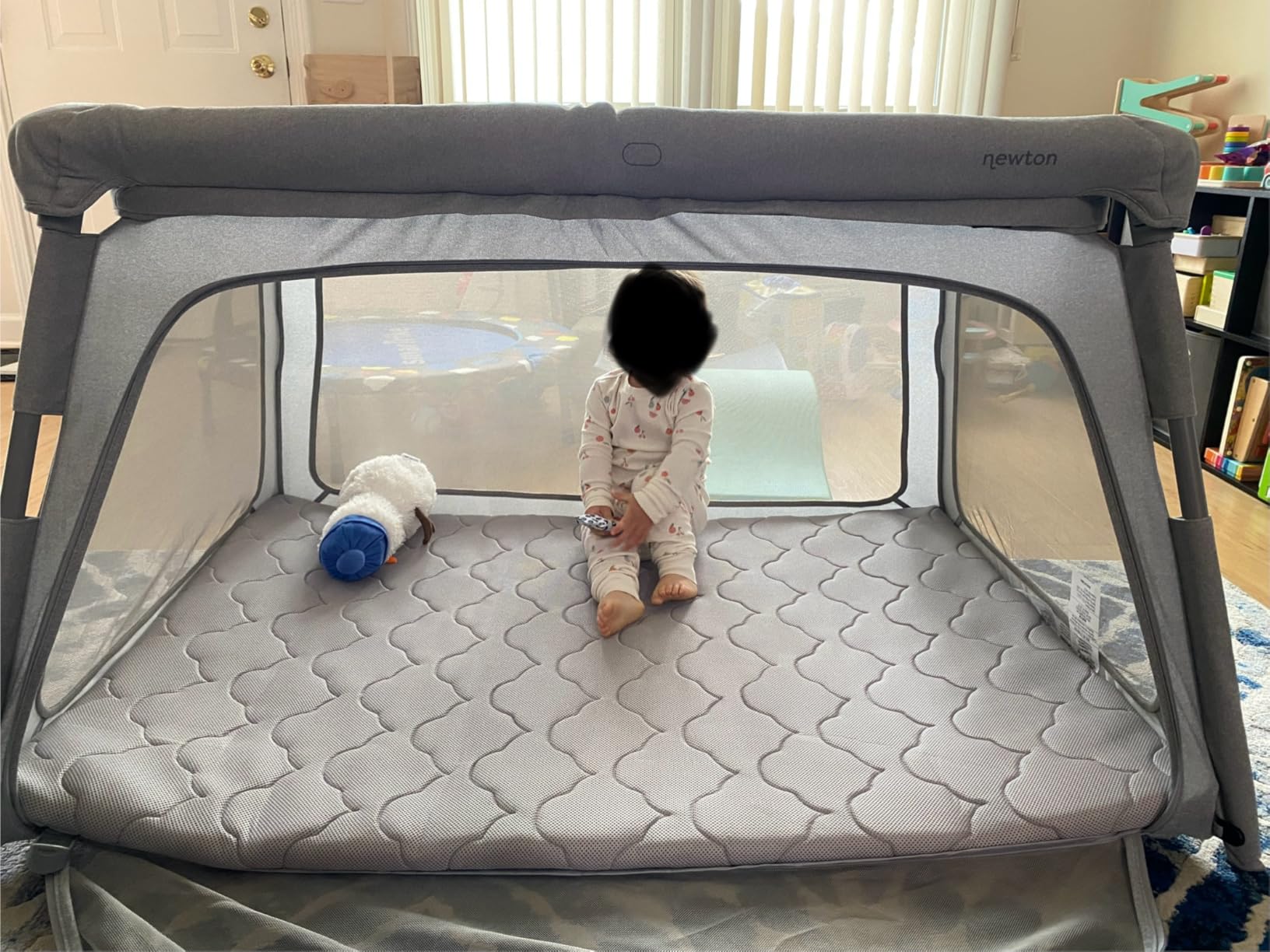 Newton Baby Deluxe Travel Crib & Play Yard, Breathable - Grey customer photo 1