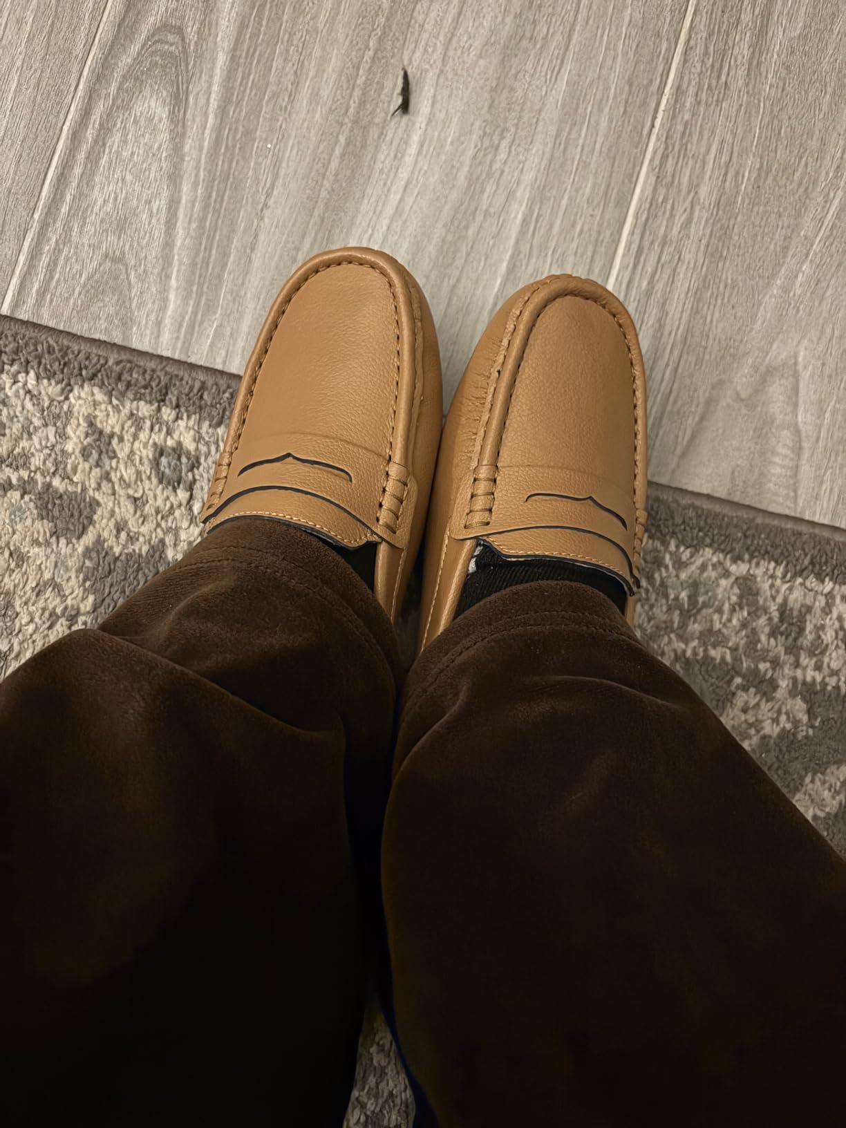 BEAUSEEN Women's Genuine Leather Penny Loafers Classic Driving Moccasins Casual Slip On Comfort Women Loafer Shoes customer photo 2