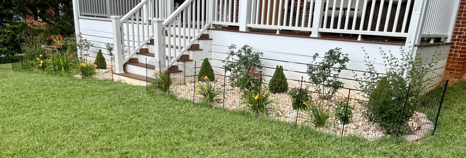10 Panel No Dig Decorative Garden Fence with Gate 40