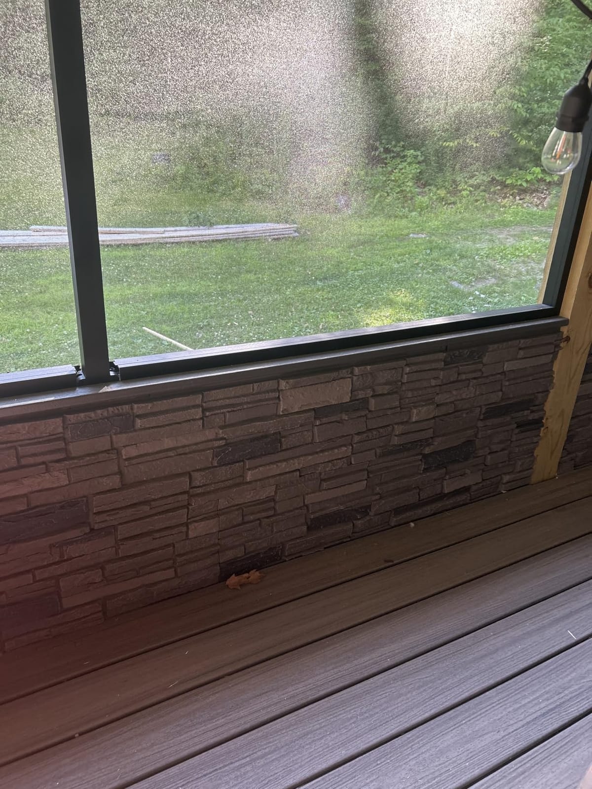 OTECKO Distinct 6-Pack Faux Stone Wall Panel Stacked Stone High Density Polyurethane, 24 sq ft, Iron Gray customer photo 2