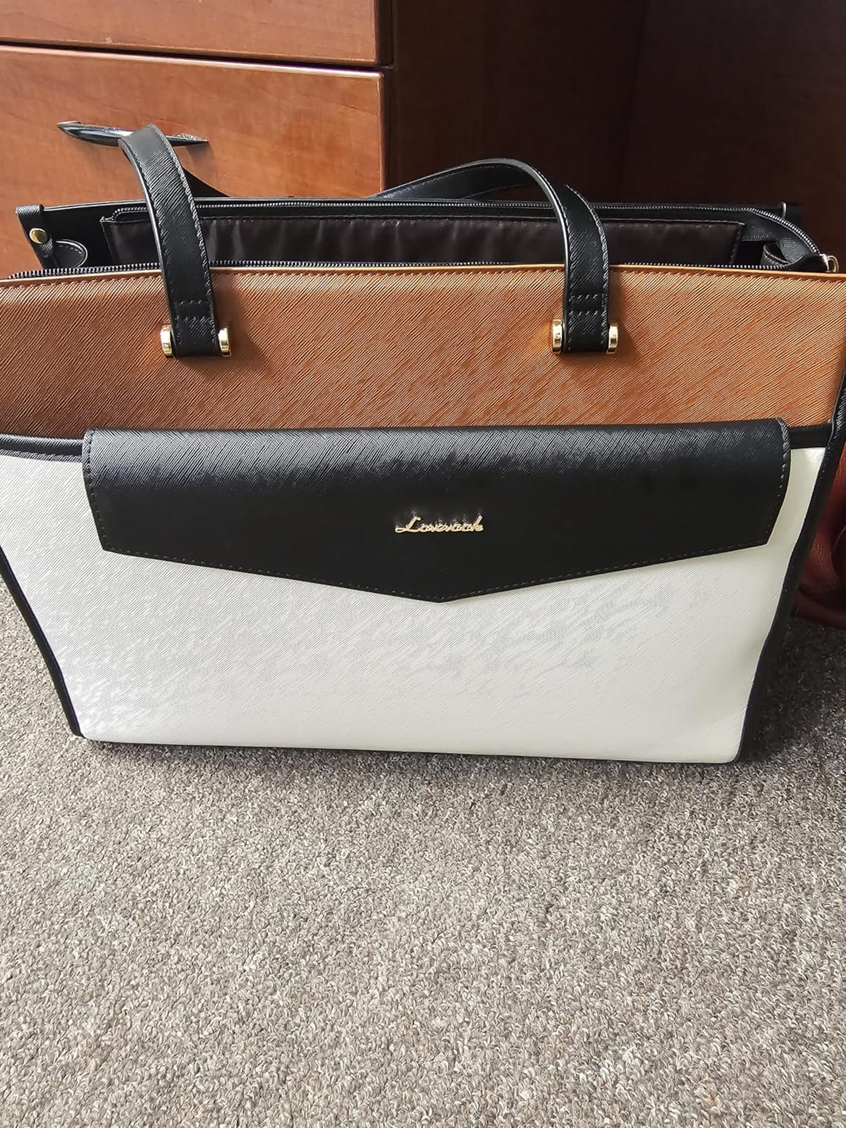 LOVEVOOK Laptop Tote Bag Women 2-in-1 Work Purse Computer Briefcase Handbag customer photo 1