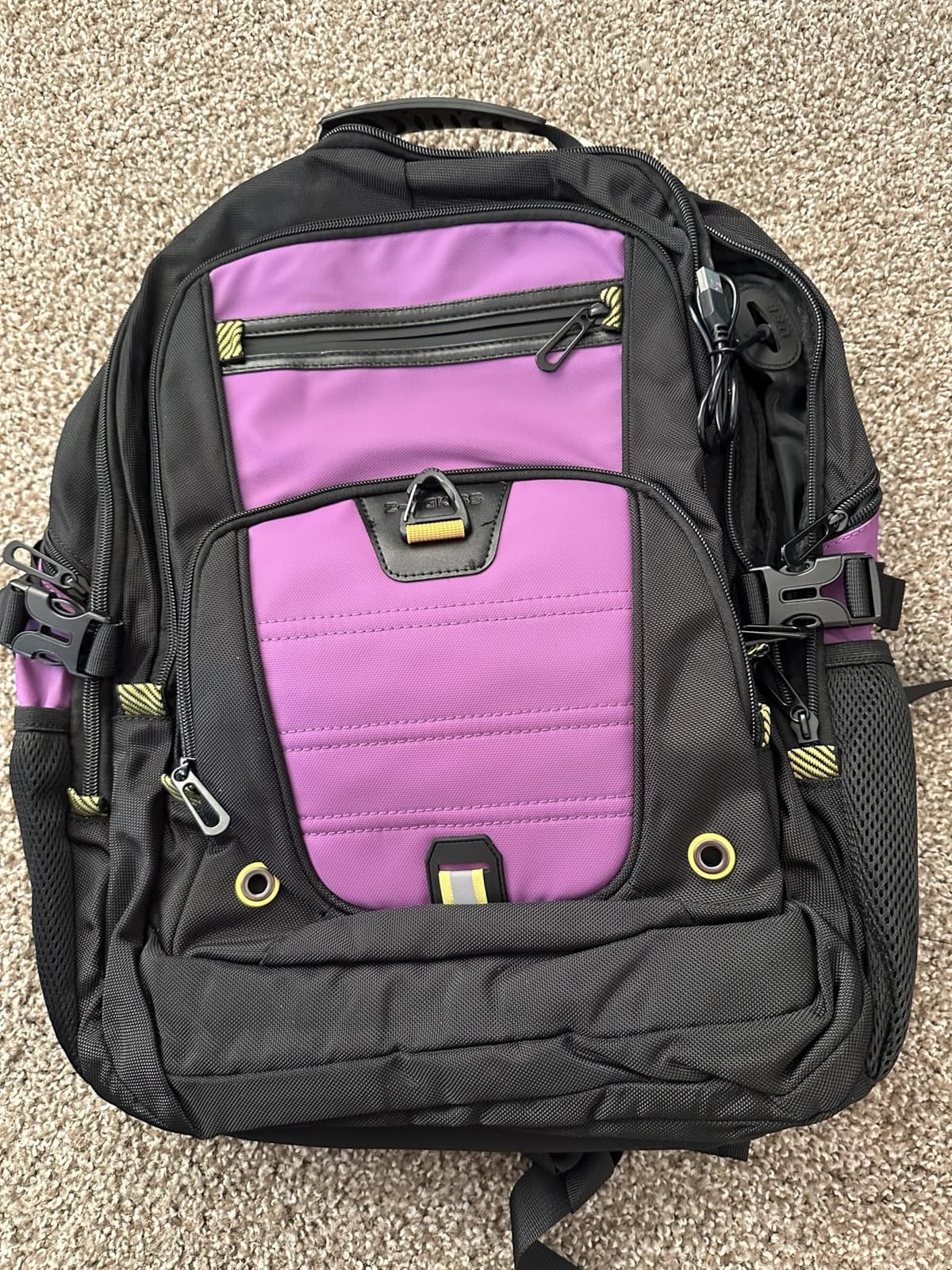 Z-MGKISS Extra Large Backpack for Men,Gaming Travel Bag Fit 18.4-19