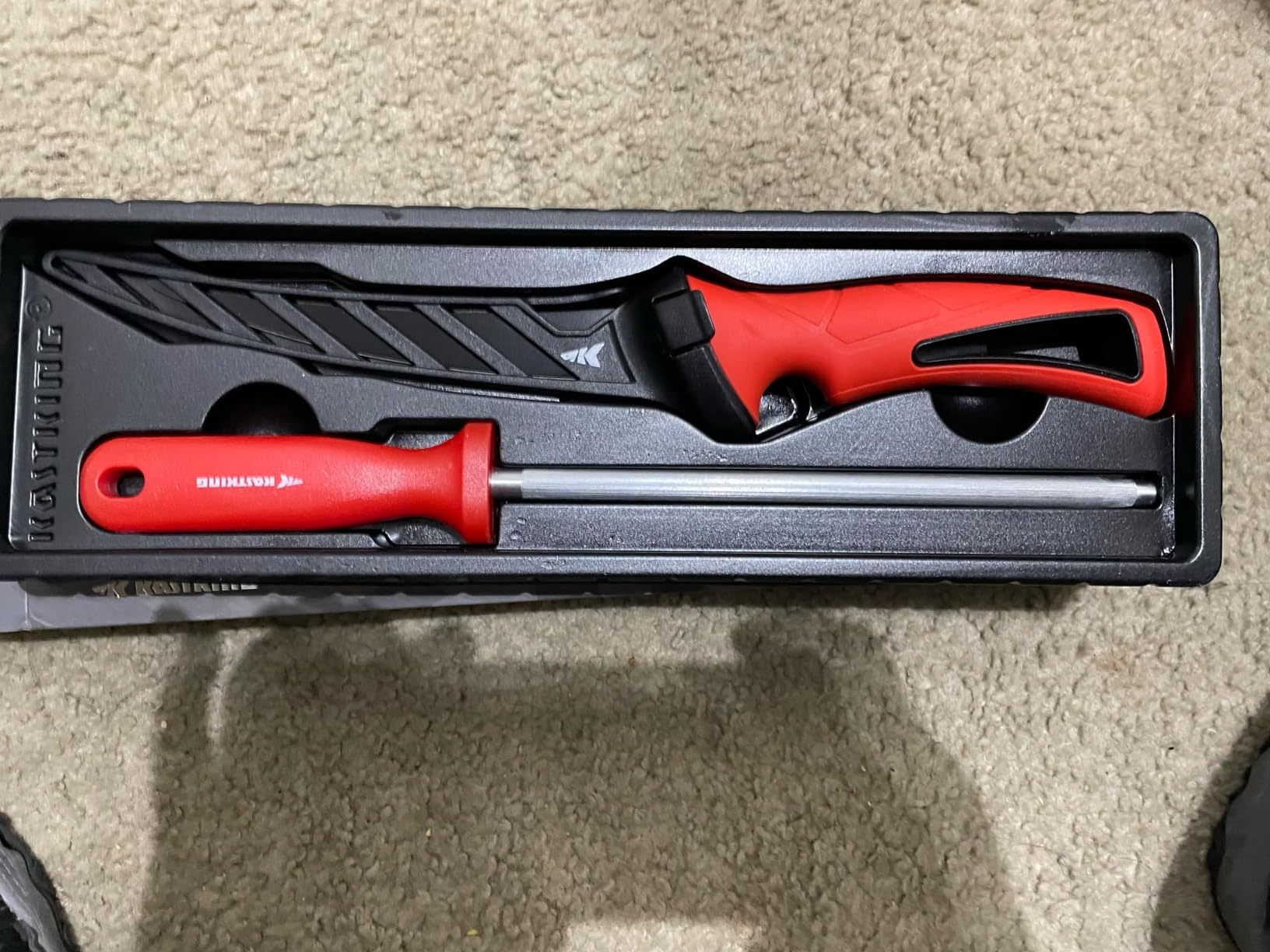 KastKing Speed Demon 110v Electric Fillet Knife for Fish | 7'' & 9'' Blades, 420 Stainless Blade, 15500 RPM AC Motor, Non-Slip Grip & Safety Lock, 8 Foot Power Cord, Protective Case customer photo 2