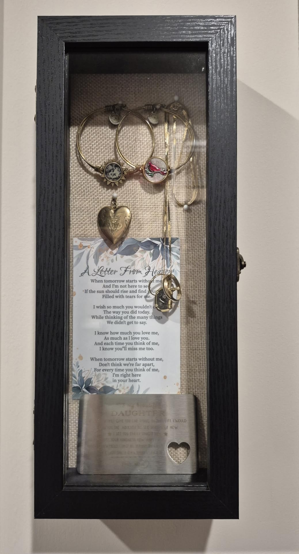 Graduation Shadow Box Frame 13x16, Black | Large Graduation Frames with Glass Window, Metal Lock, Memory Box for Graduation Keepsake, Cap and Gown customer photo 1