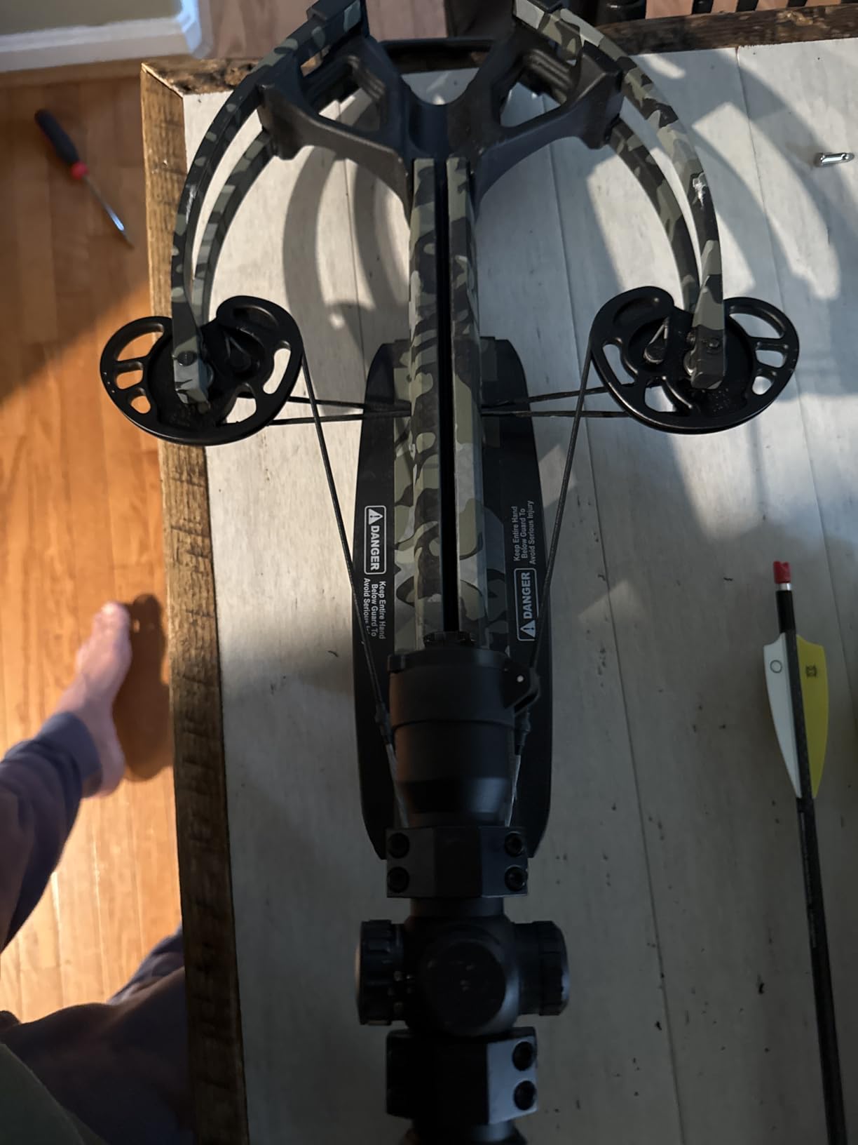Archery Compound Bow Press,Aluminum Tool for Bowstring Replacement | Effortless limb compression, non-scratch pads, precise tension control, split & solid limb fit, field & workshop use customer photo 1