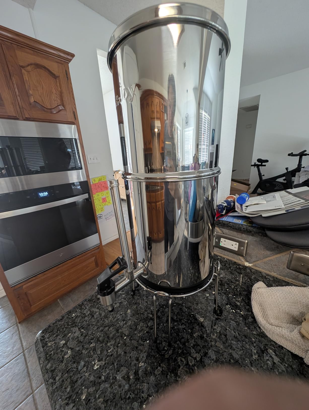 8-Stage Gravity Water Filtration System 3.0 Gallon-304 Stainless Steel Countertop System with 4 Filters and StandReduce 99.9% Chlorine, NSF/ANS 42 Certifcation customer photo 2