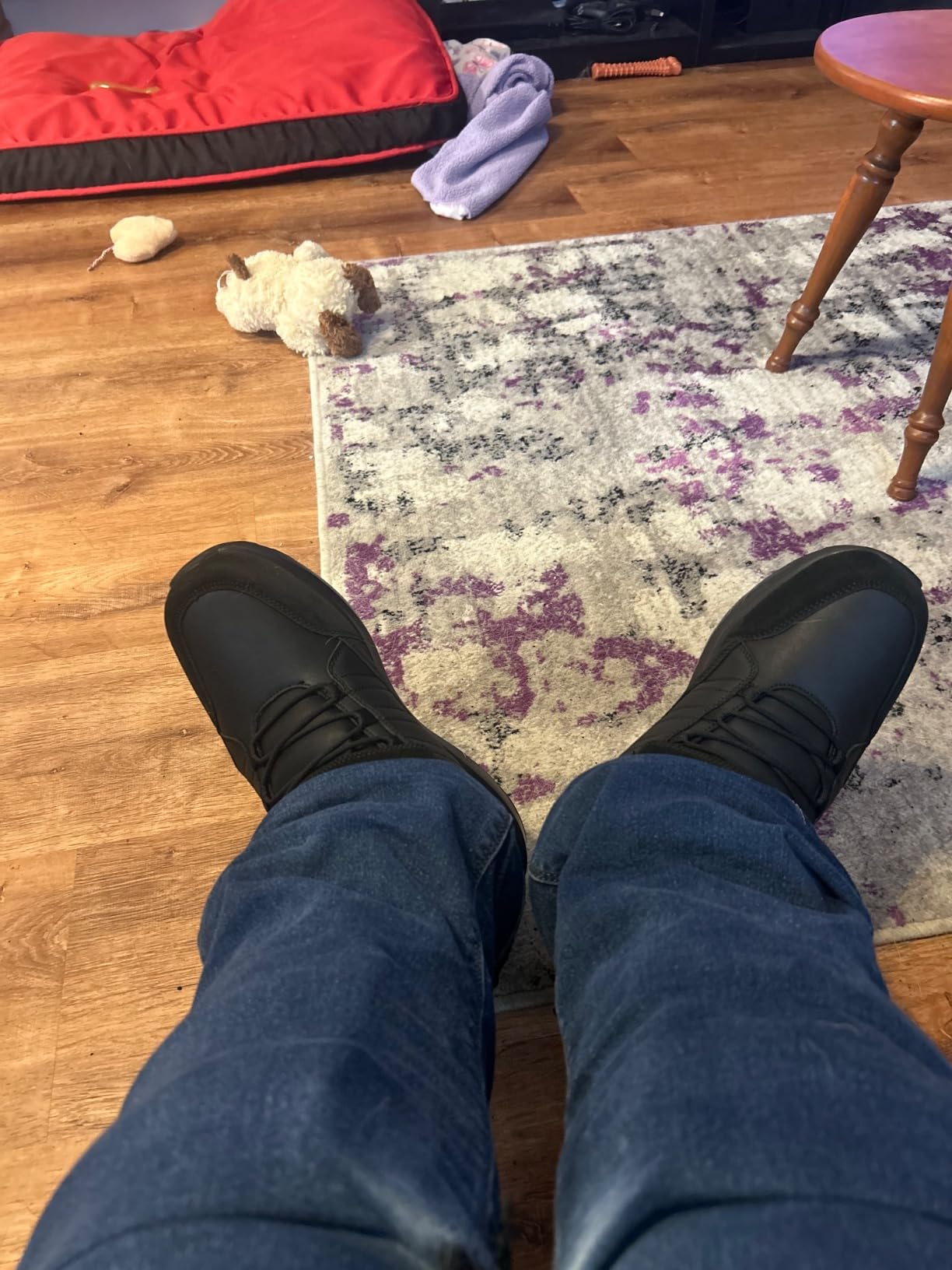 FitVille Wide Width Mens Winter Boots Fur Lined Extra Wide Snow Boot Lightweight Non Slip Outdoor Mens Diabetic Shoes for Flat Feet customer photo 1