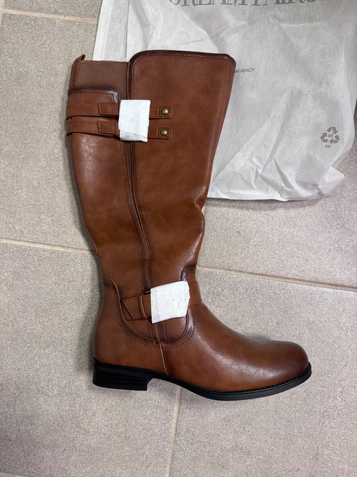 DREAM PAIRS Women's Knee High Riding Buckle Boots customer photo 1