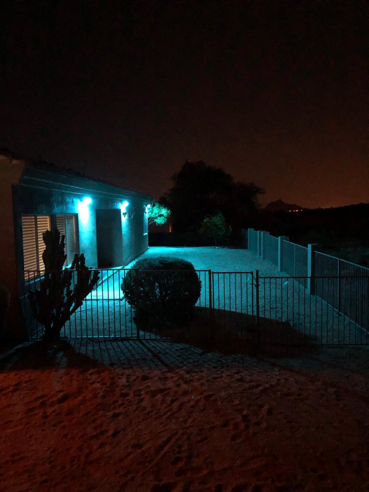 Philips Hue Discover Outdoor Smart Flood Light Fixture, Black - 15W, White and Color Ambiance LED Color-Changing Light - 2 Pack - Requires Hue Bridge - Control with Hue App and Voice - Weatherproof customer photo 2