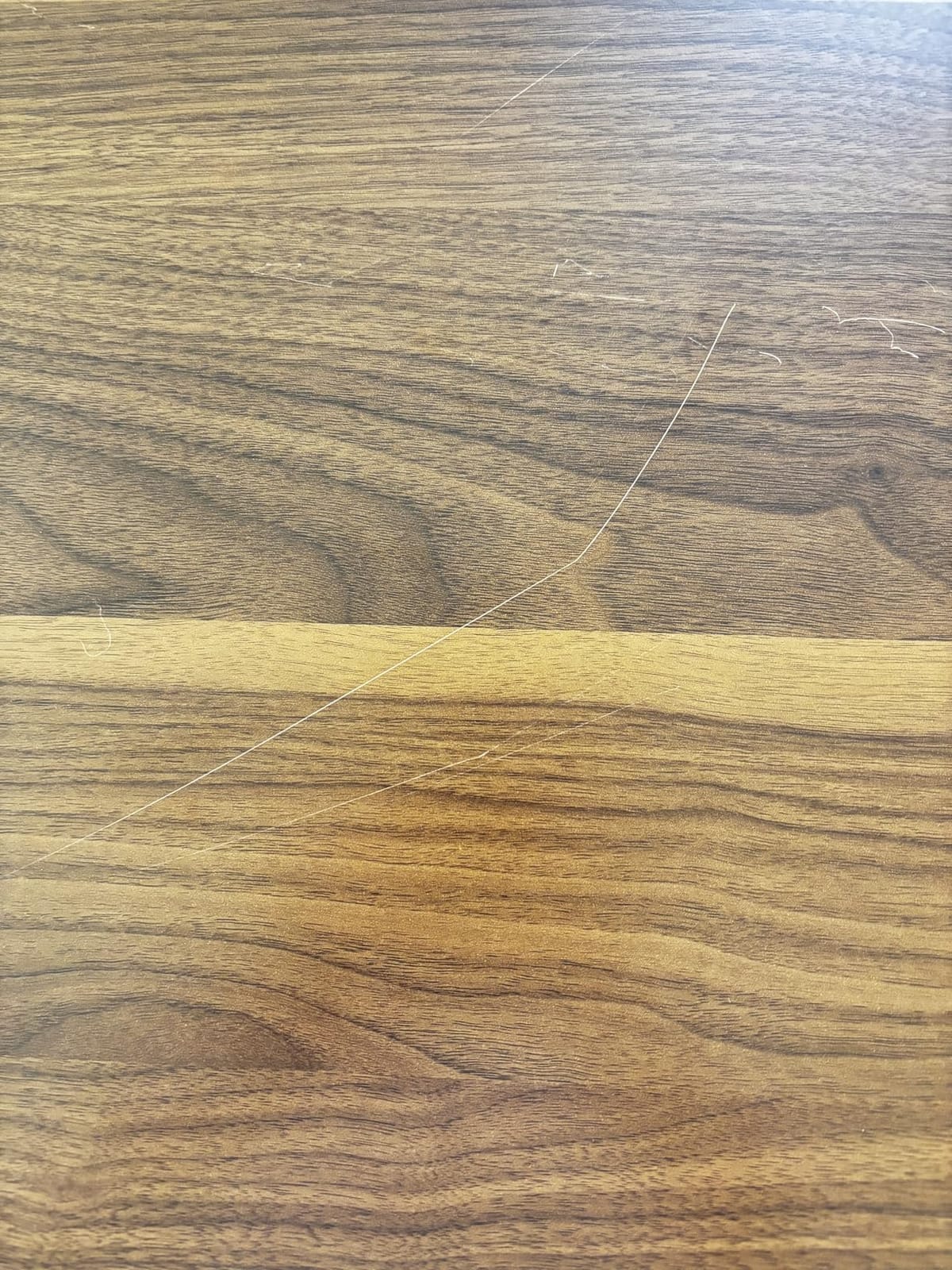 Tribesigns 8FT Conference Table, 94.48L x 47.21W x 29.52H Inches Boat Shaped Meeting Table with Rectangle Grommet, Modern Seminar Boardroom Table for Office Conference Room (Grey & Black, 8ft) customer photo 1
