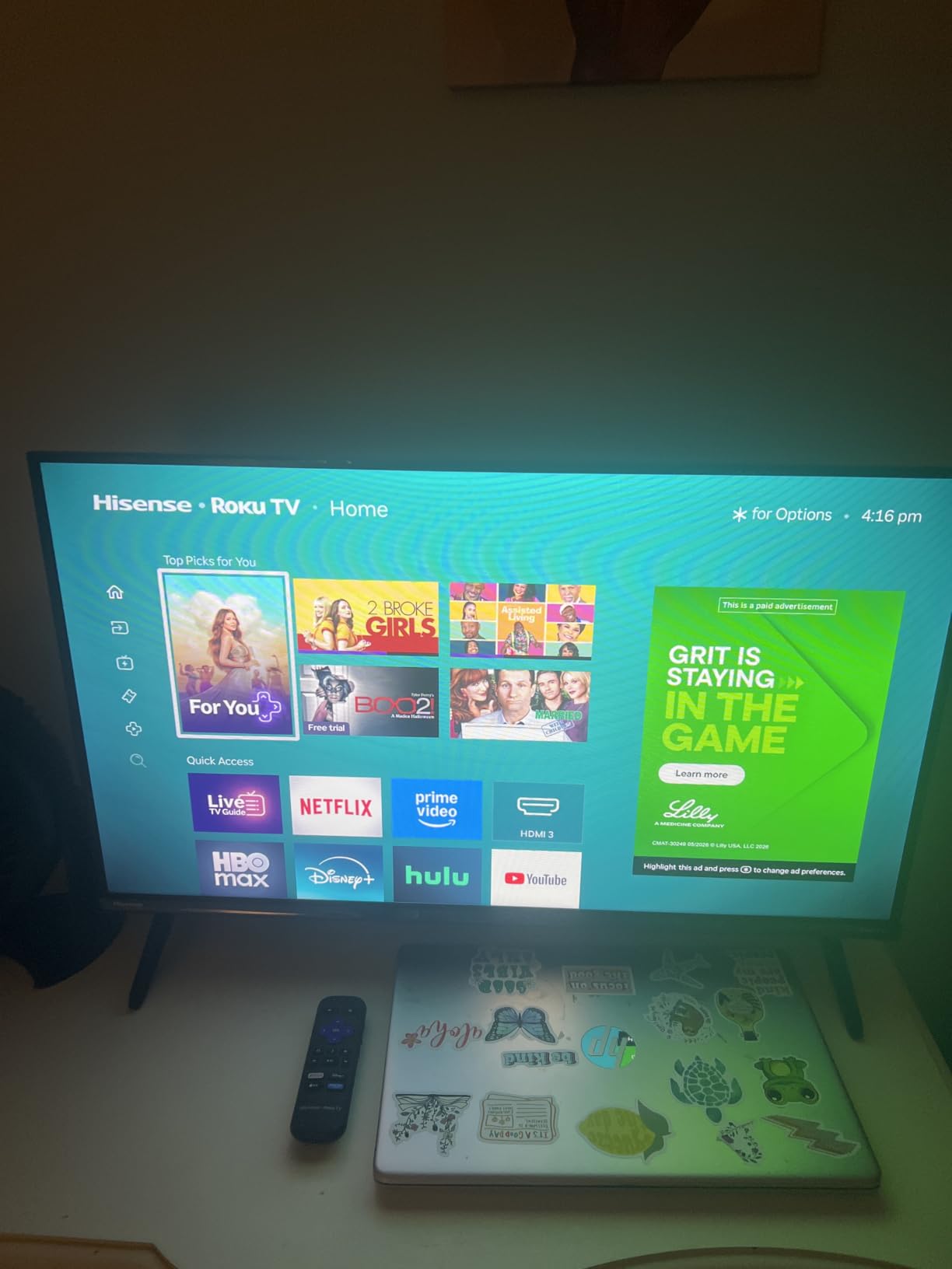 Hisense 40-Inch Class A4 Series FHD 1080p Smart Roku TV with Alexa Compatibility (40A4NR) - Dolby Audio, Slim Bezel Design, Google Assistant customer photo 1