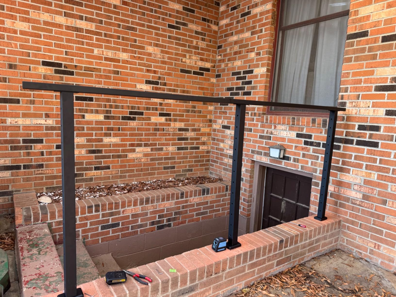 4ft-8ft Modular 42in Cable Railing System for Deck with Handrail | Complete Set, Level Drilled Swage Cable Railing Post Kit, Handrail Cuttable, T304 Stainless Steel, 1/8