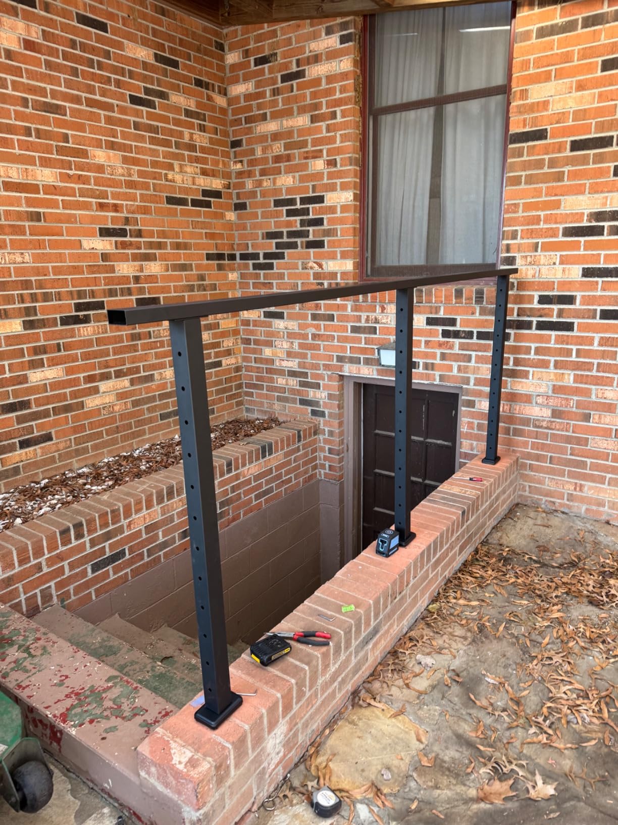 4ft-8ft Modular 42in Cable Railing System for Deck with Handrail | Complete Set, Level Drilled Swage Cable Railing Post Kit, Handrail Cuttable, T304 Stainless Steel, 1/8