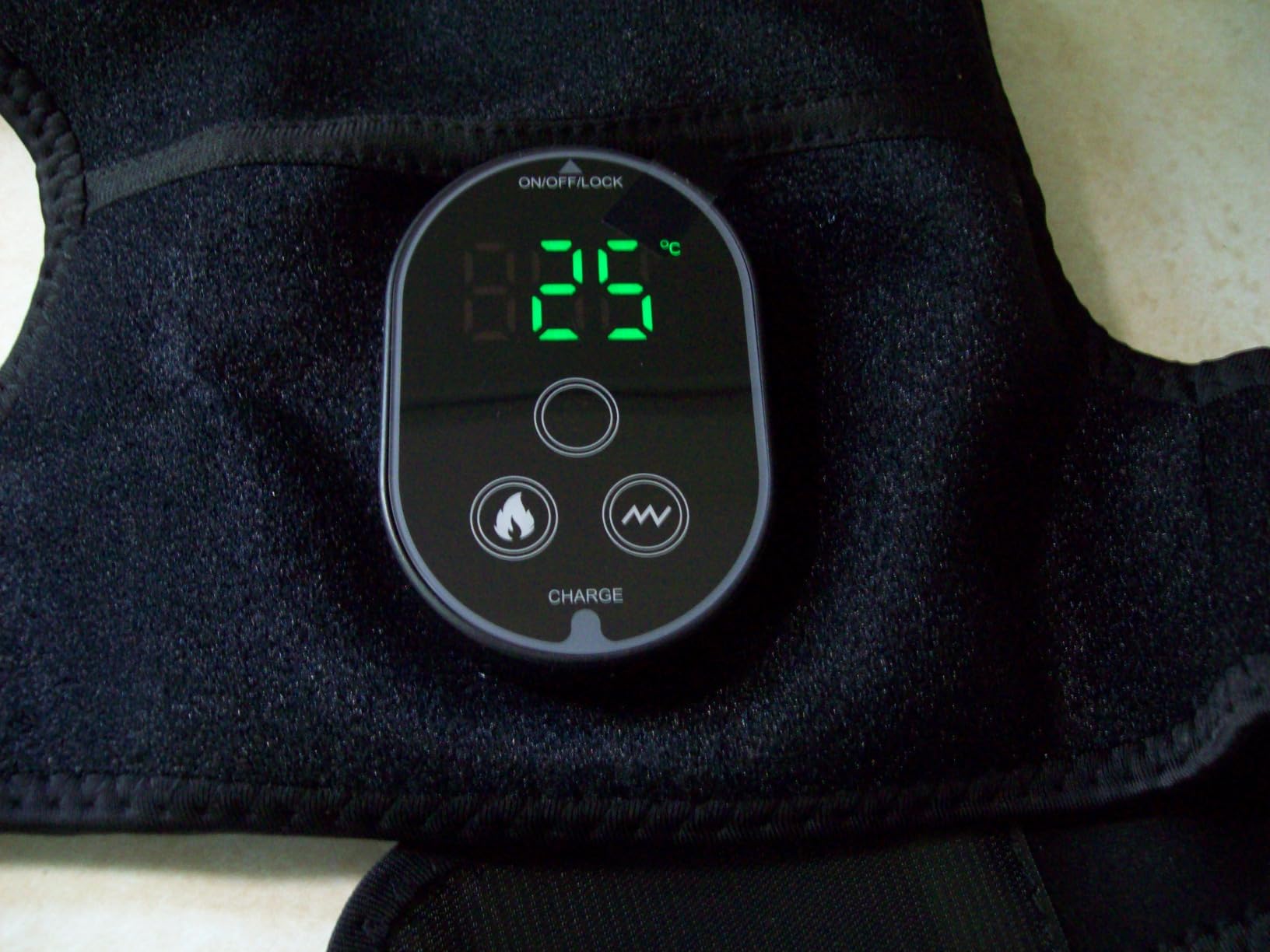 Cordless Heated Knee Massager with Vibration, FSA Eligible HSA, Heated Knee Brace Wrap Heating Shoulder Brace Support Wrap for Knee Elbow, Heating Pad with 6 Heating Levels, 3 Massage Modes&Timer customer photo 2