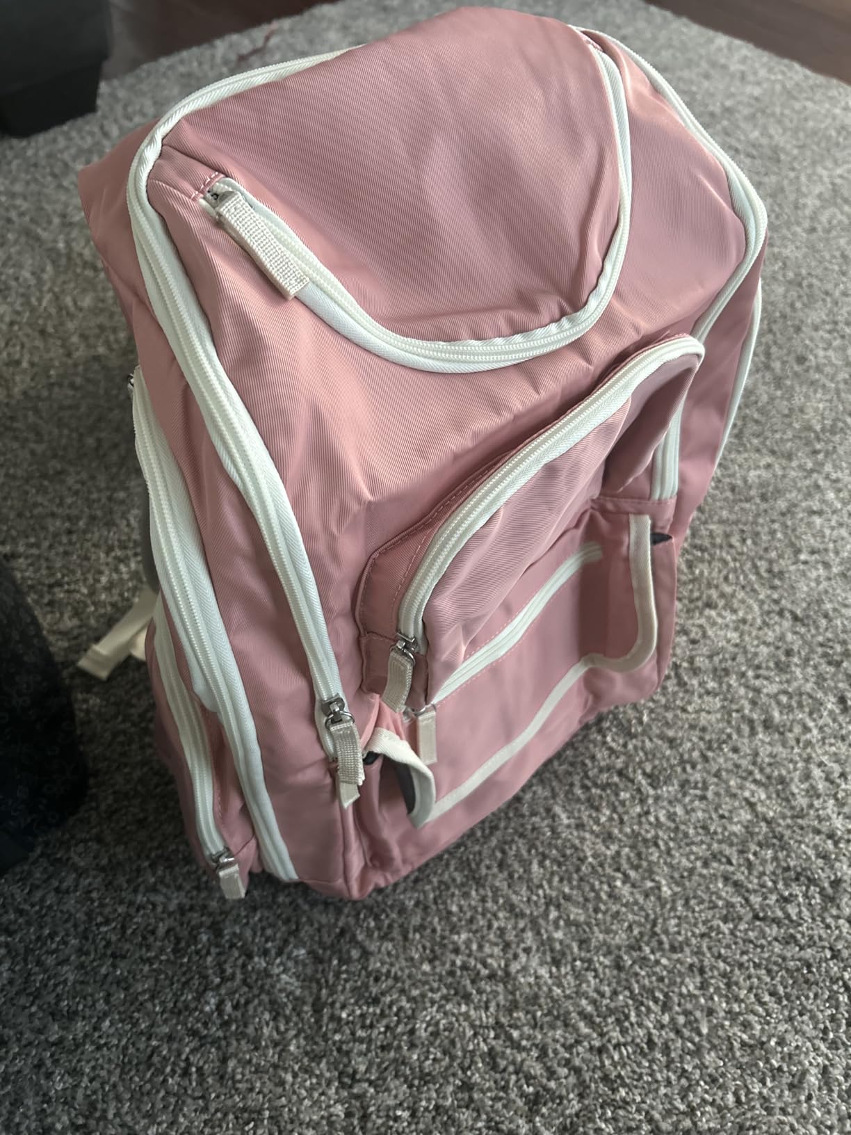 Mancro Diaper Bag Backpack, Extra Large Capacity Black Baby Diaper Backpack customer photo 2