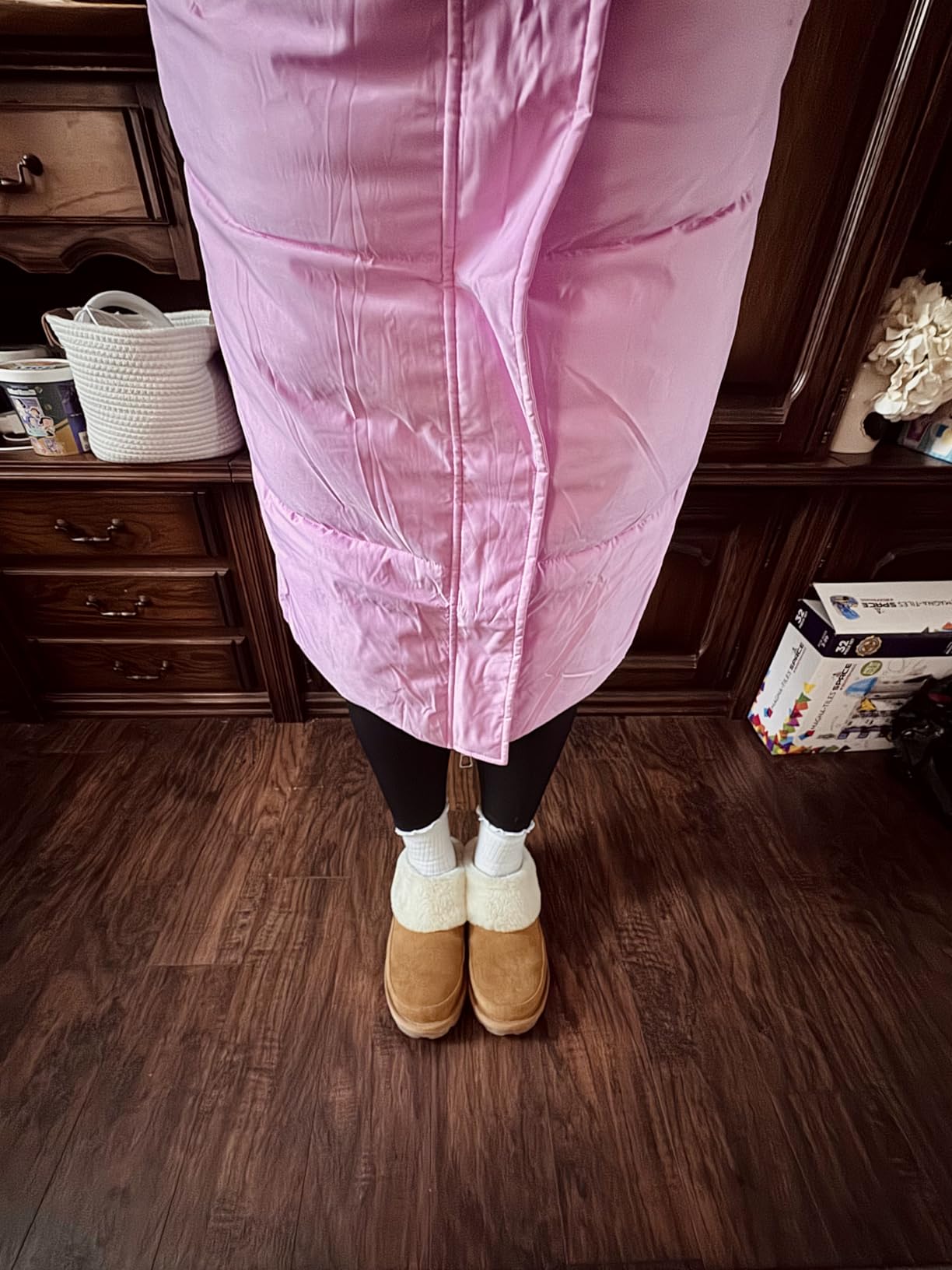 PUFFIT Long Puffer Jacket for Women Thickened Winter Down Coat with Pockets customer photo 2
