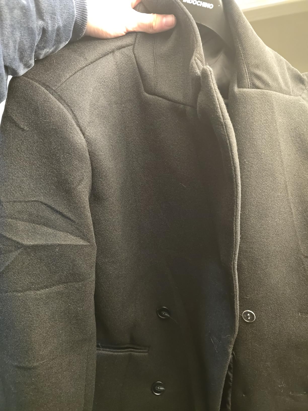 Runcati Mens Full Length Long Trench Coat Double Breasted Classic Overcoat customer photo 1