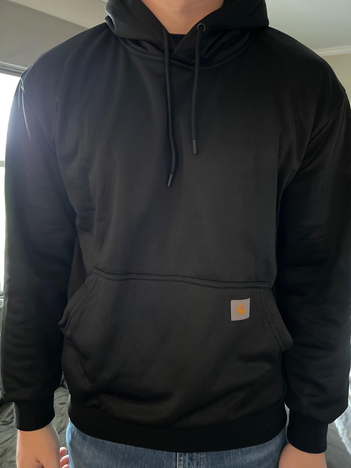 Men's Relaxed Fit Fleece-Lined Pullover Hooded Sweatshirt customer photo 1