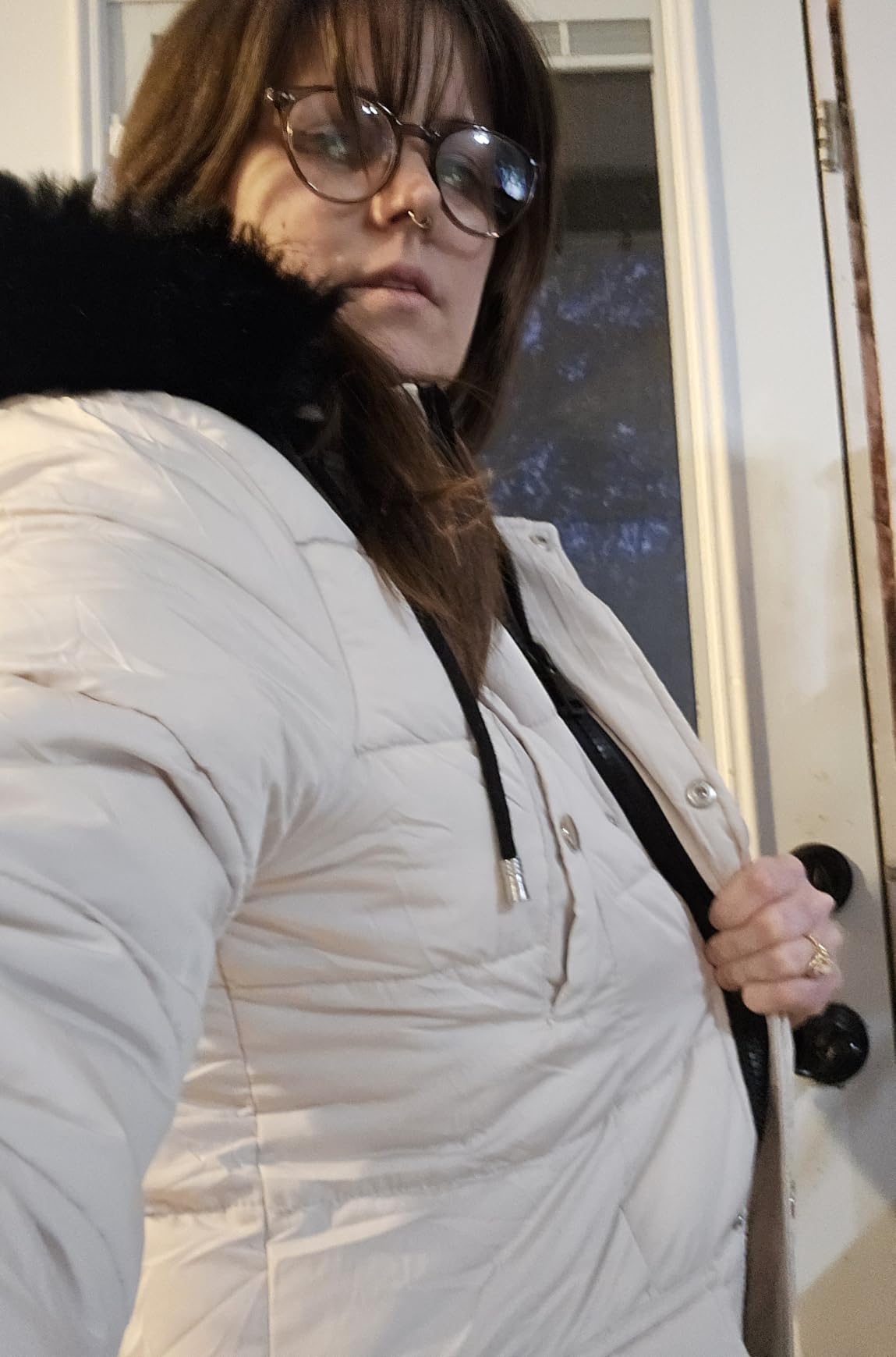 MOERDENG Women's Waterproof Long Winter Down Coats Warm Puffer Jacket Parka customer photo 1