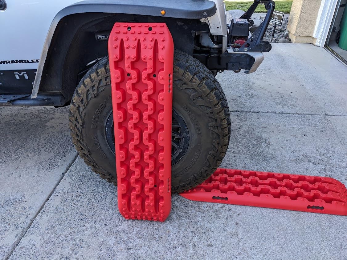 Nilight Recovery Off-road Traction Boards Emergency Tire Mats Red customer photo 1