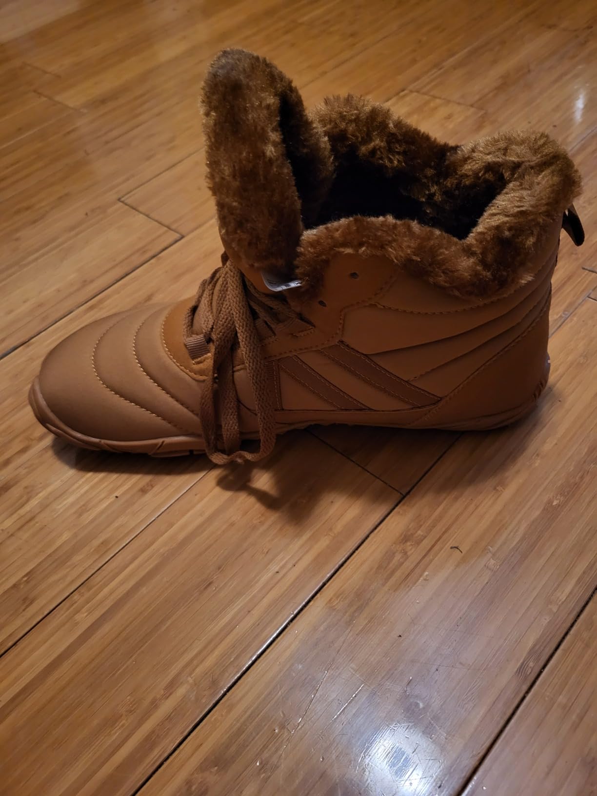 Mishansha Mens Womens Winter Barefoot Boots Warm Fur Lined Wide Toe Box customer photo 2