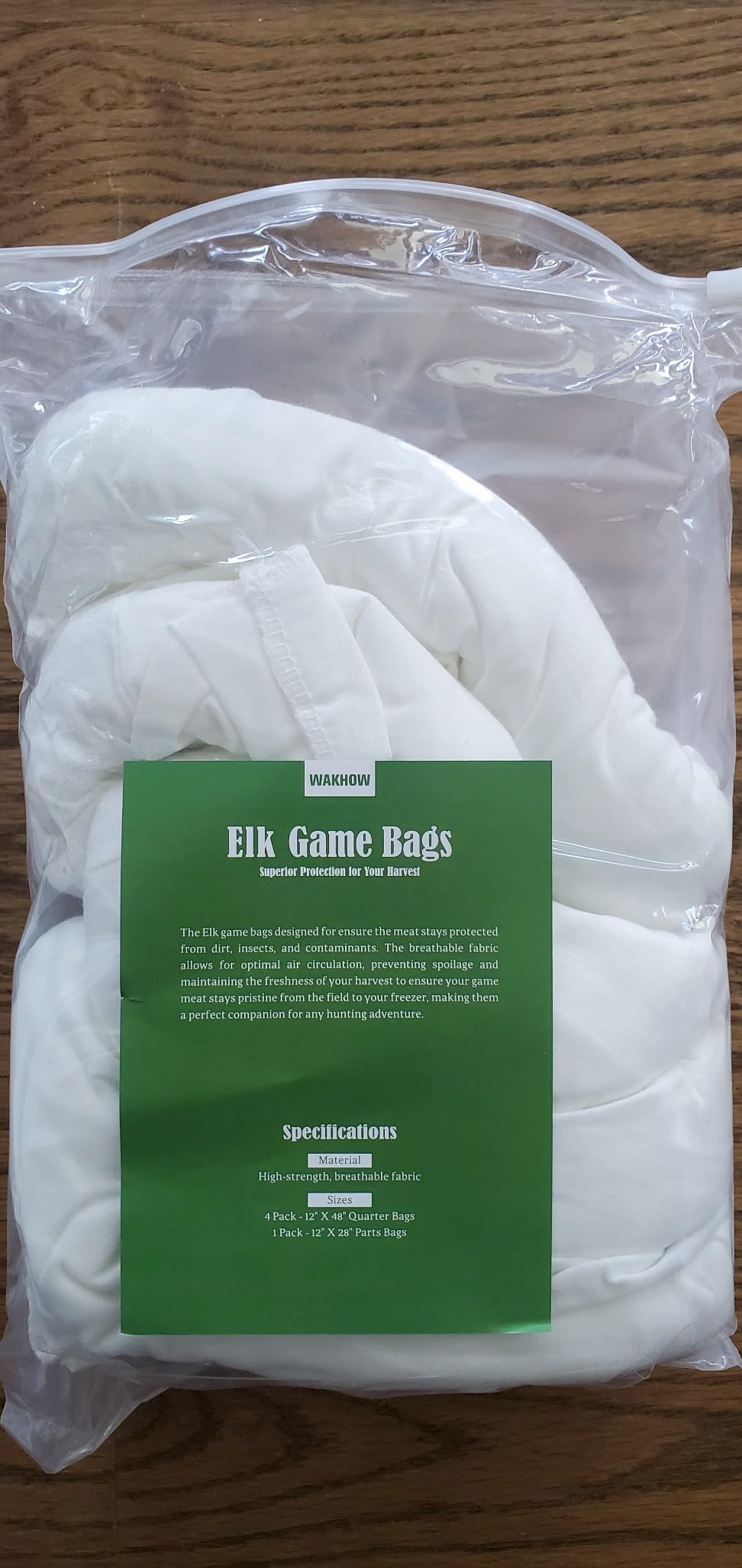 Wakhow Elk Game Bags, Field Dressing Meat Bags for Elk Deer Moose, 5 Pack customer photo 2