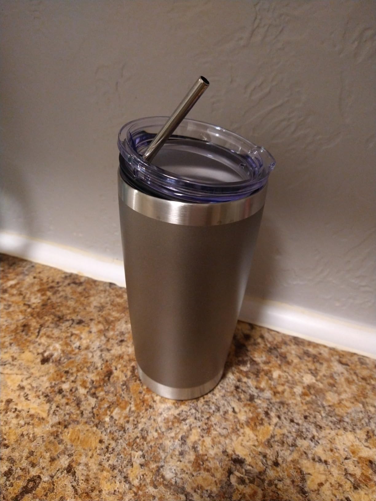 Volhoply 20oz Stainless Steel Tumbler with Lid and Straw Bulk 4 Pack,Double Wall Insulated Travel Iced Coffee Mug Fits Cup holder,Powder Coated Cups for Hot/Cold Drinks,Gifts for Women（Assorted,4 Set） customer photo 1