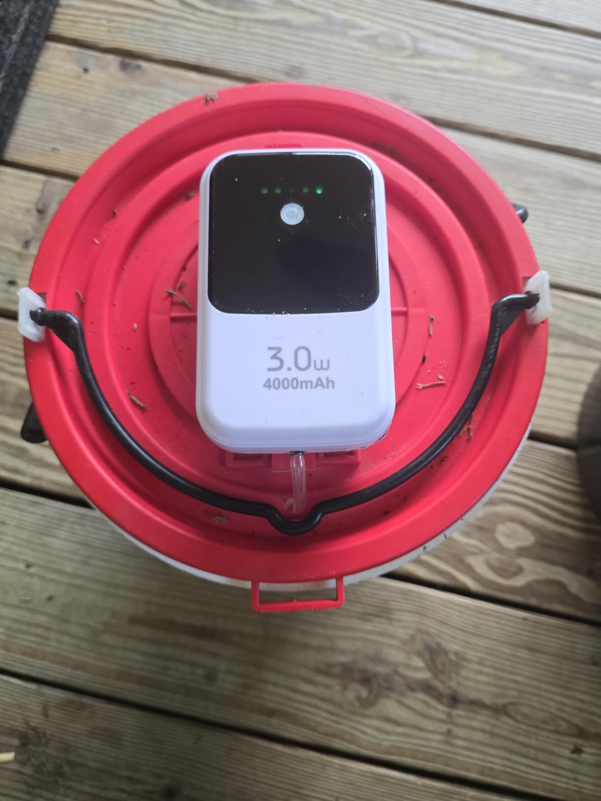 Ghosthorn Rechargeable Aerator Portable Fish Bait Bucket Aquarium Air Pump | Portable Silent Battery Powered Oxygen Bubbler with Air Stone for Fish Tank, Bait Buckets Power Outages and Emergency customer photo 1
