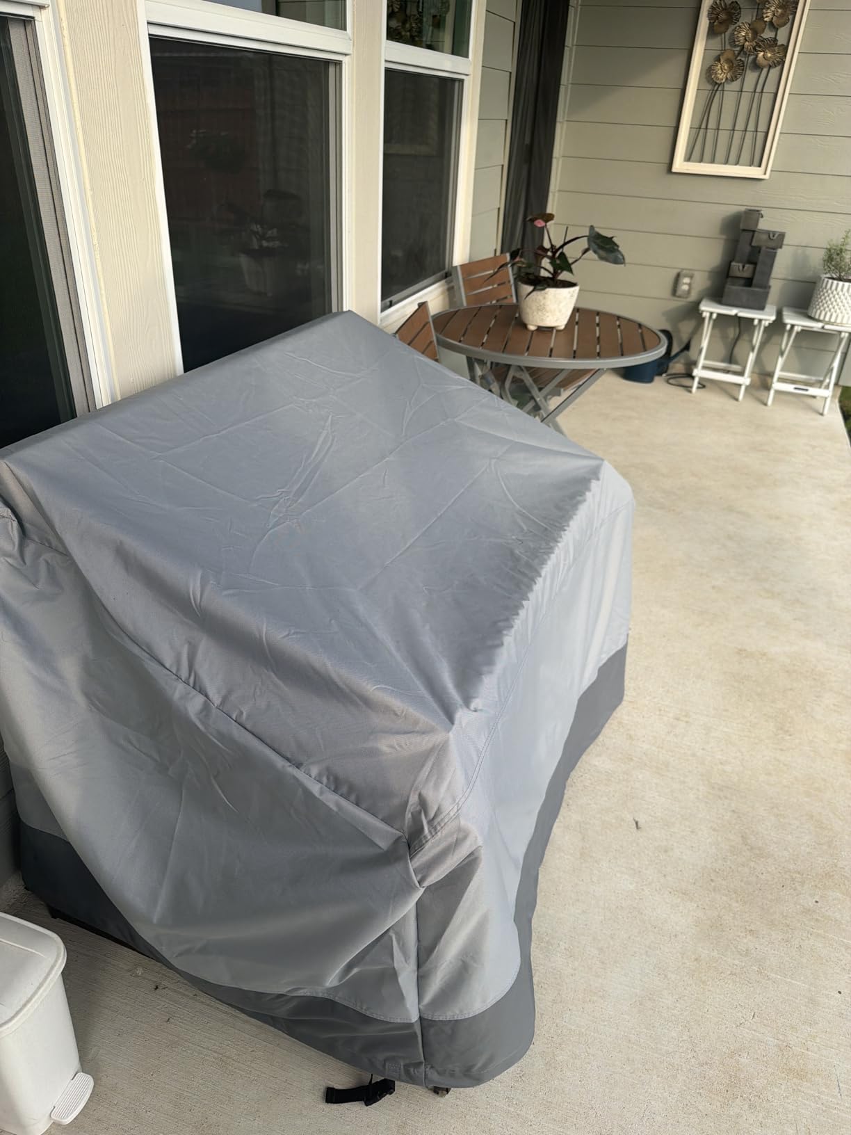 GORILLA GRIP Waterproof Outdoor Patio Sofa Cover, 80 Inch, Silver customer photo 2