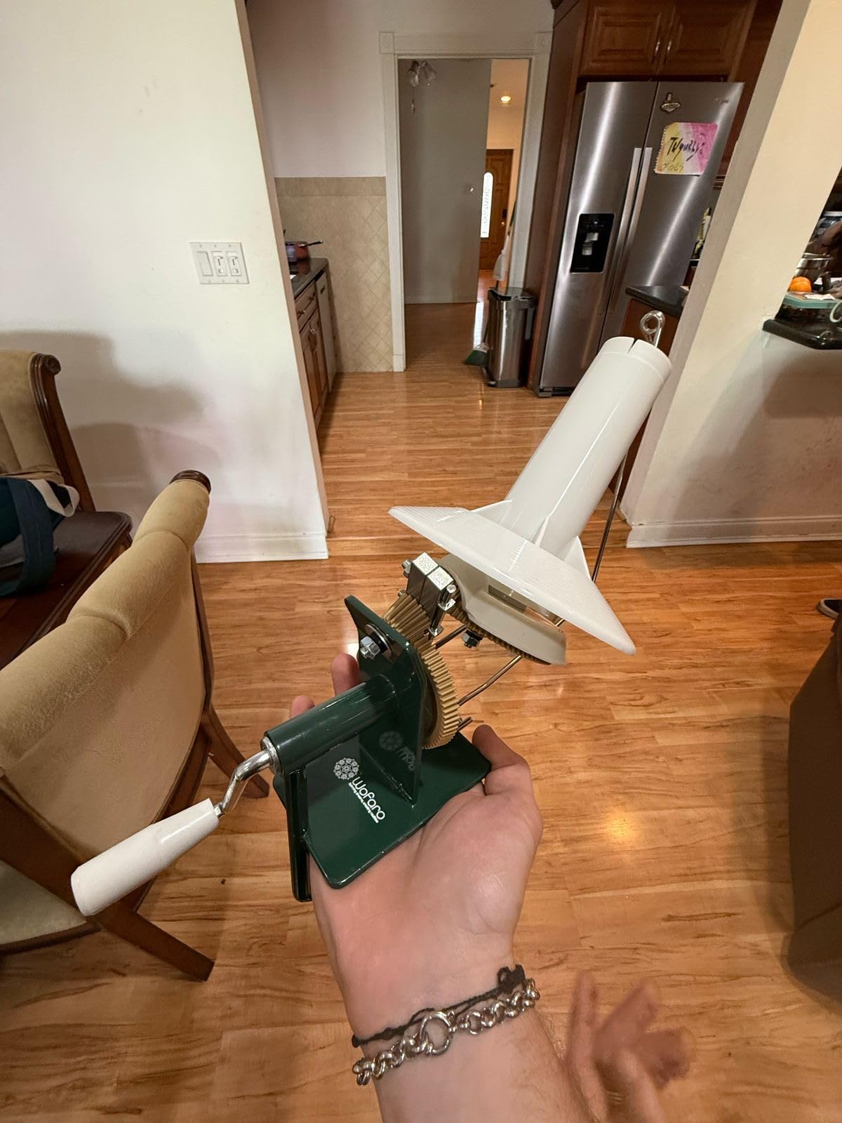 Large Capacity Yarn Ball Winder & Spinner. Hand-Operated Winder for Crocheting & Knitting, Supports 10 oz Yarn Capacity, Ideal for Crafters. customer photo 2